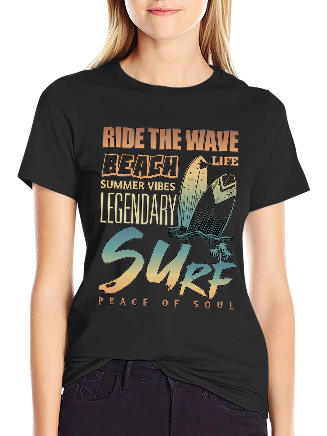 Surf Beach Life Graphic T-Shirt - Summer Vibes