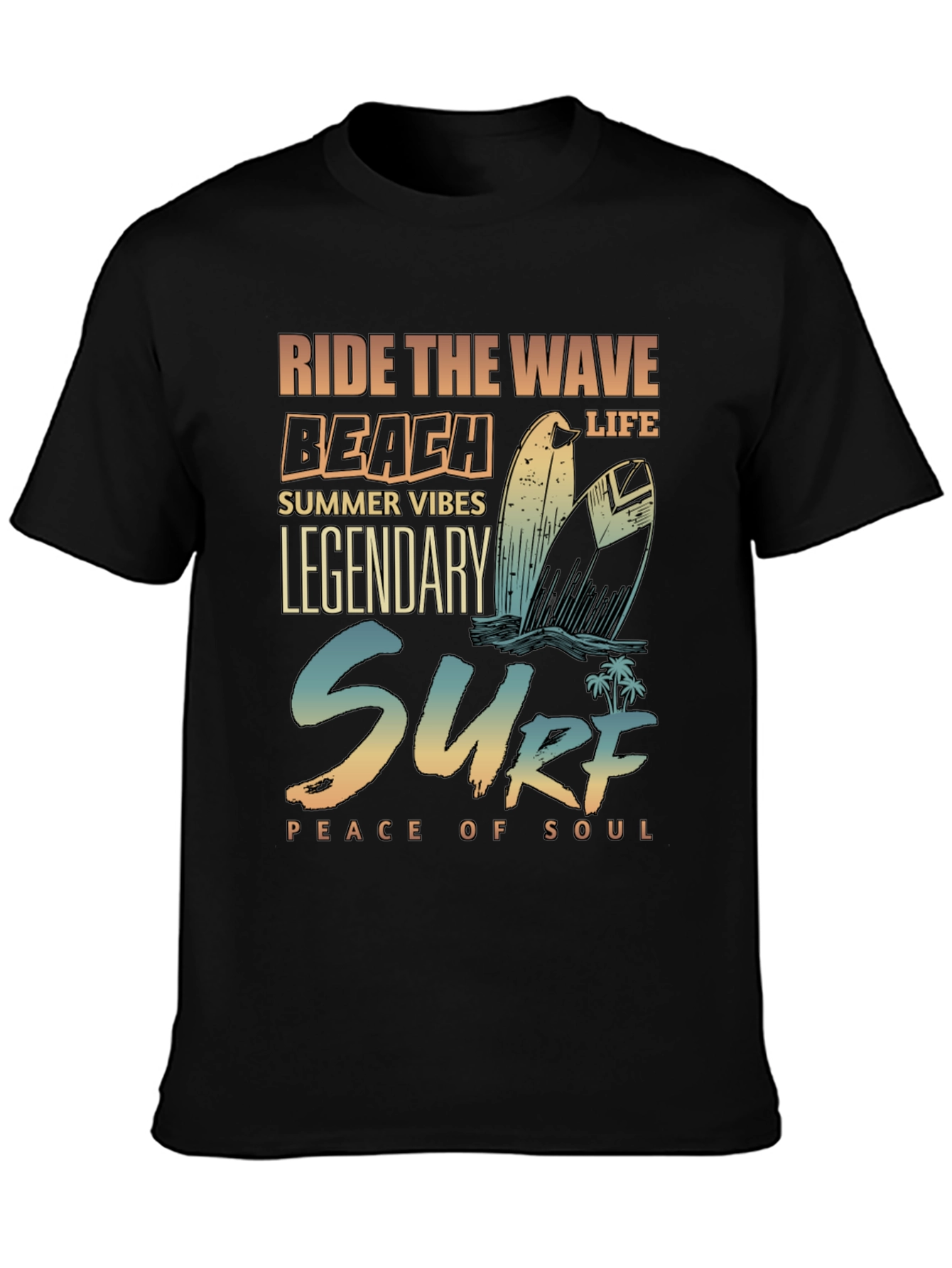 Surf Beach Life Graphic T-Shirt - Summer Vibes