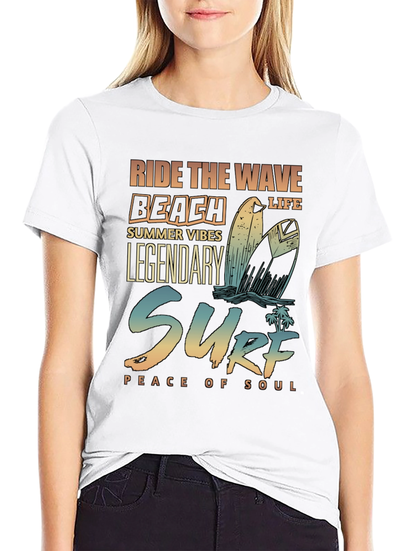 Surf Beach Life Graphic T-Shirt - Summer Vibes