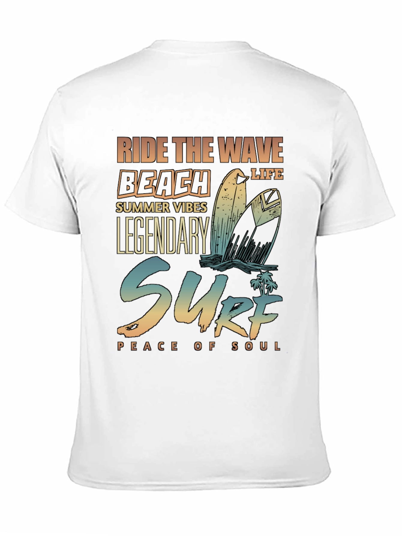 Surf Beach Life Graphic T-Shirt - Summer Vibes