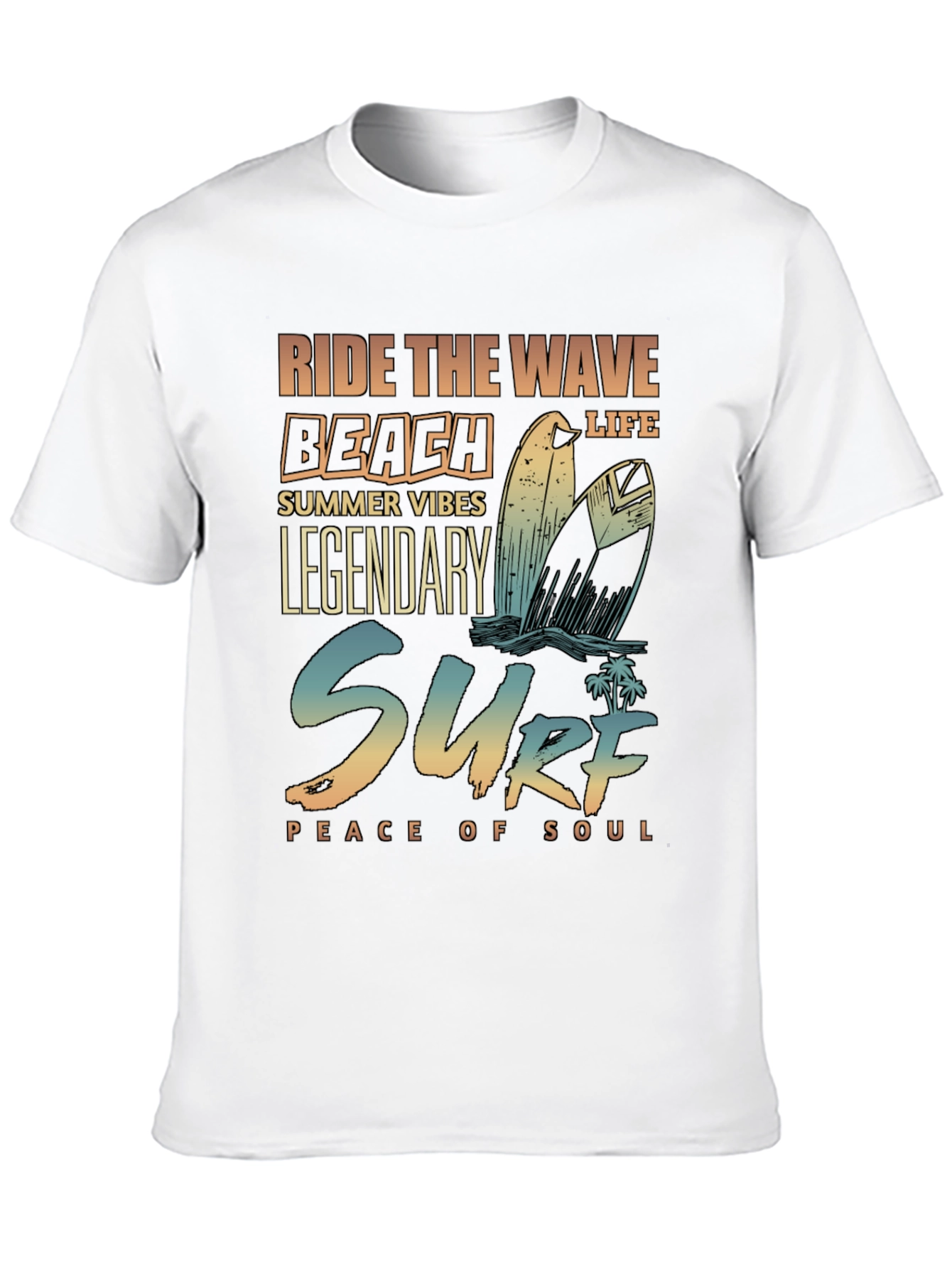 Surf Beach Life Graphic T-Shirt - Summer Vibes