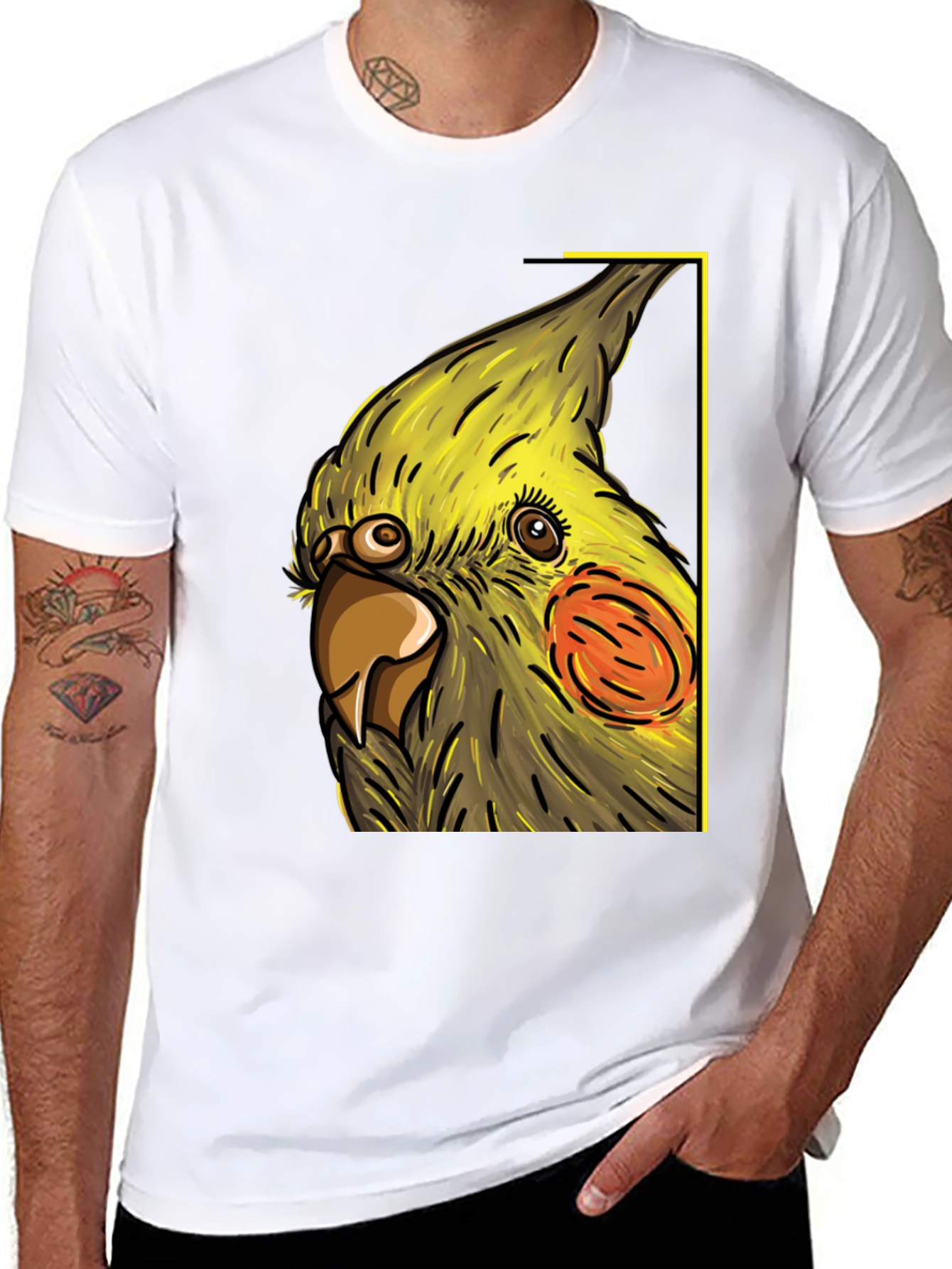 Parrot Graphic Tee - Unique Bird Lover Gift