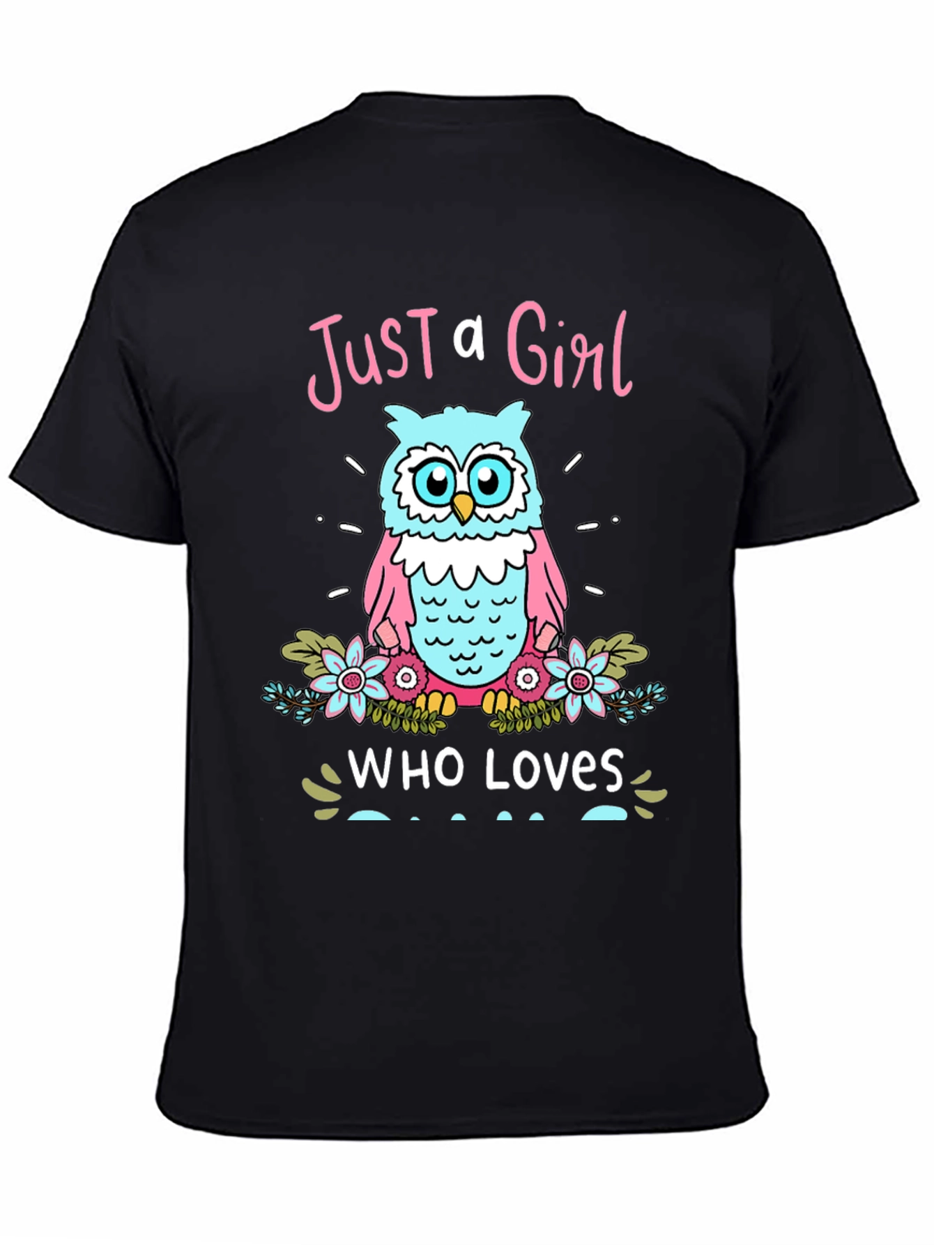 Just a Girl Who Loves Owls Graphic Tee