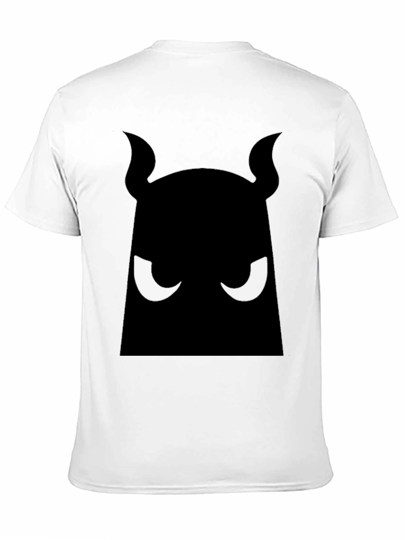 Bold Black Graphic Tee - Devil Silhouette