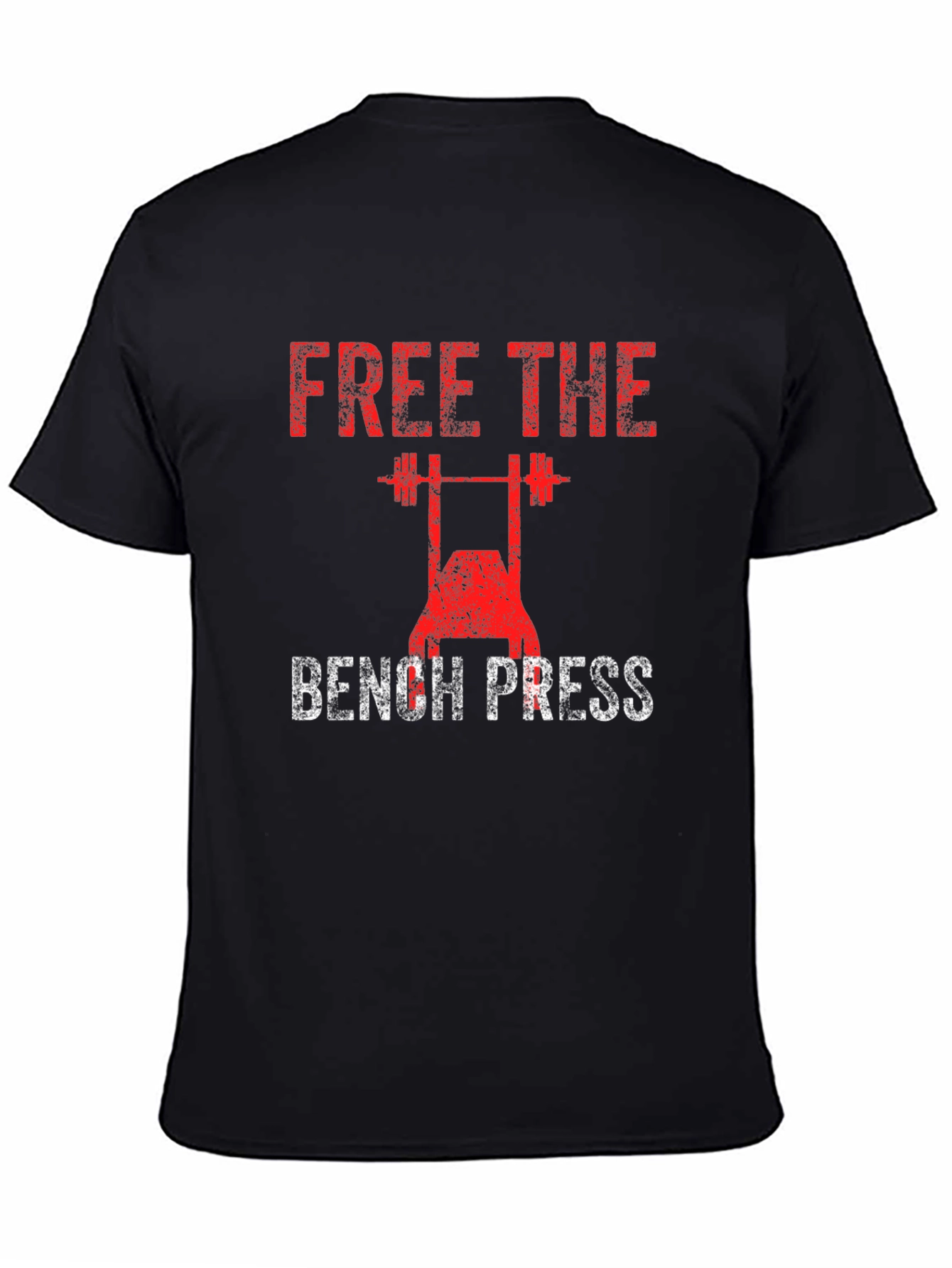 Free The Bench Press Black Graphic T-Shirt