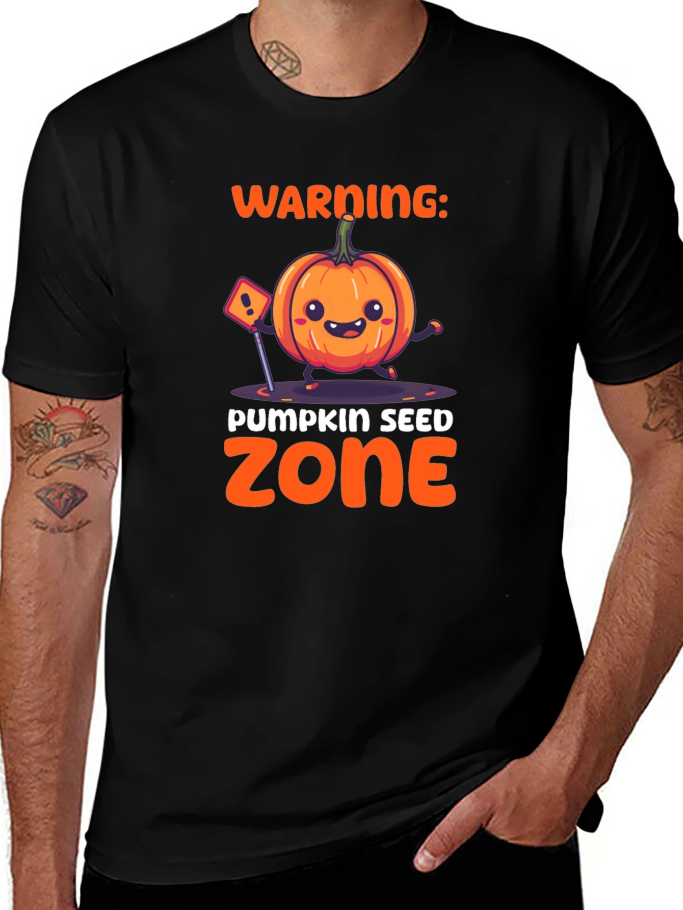Pumpkin Seed Zone Graphic T-Shirt - Halloween Tee