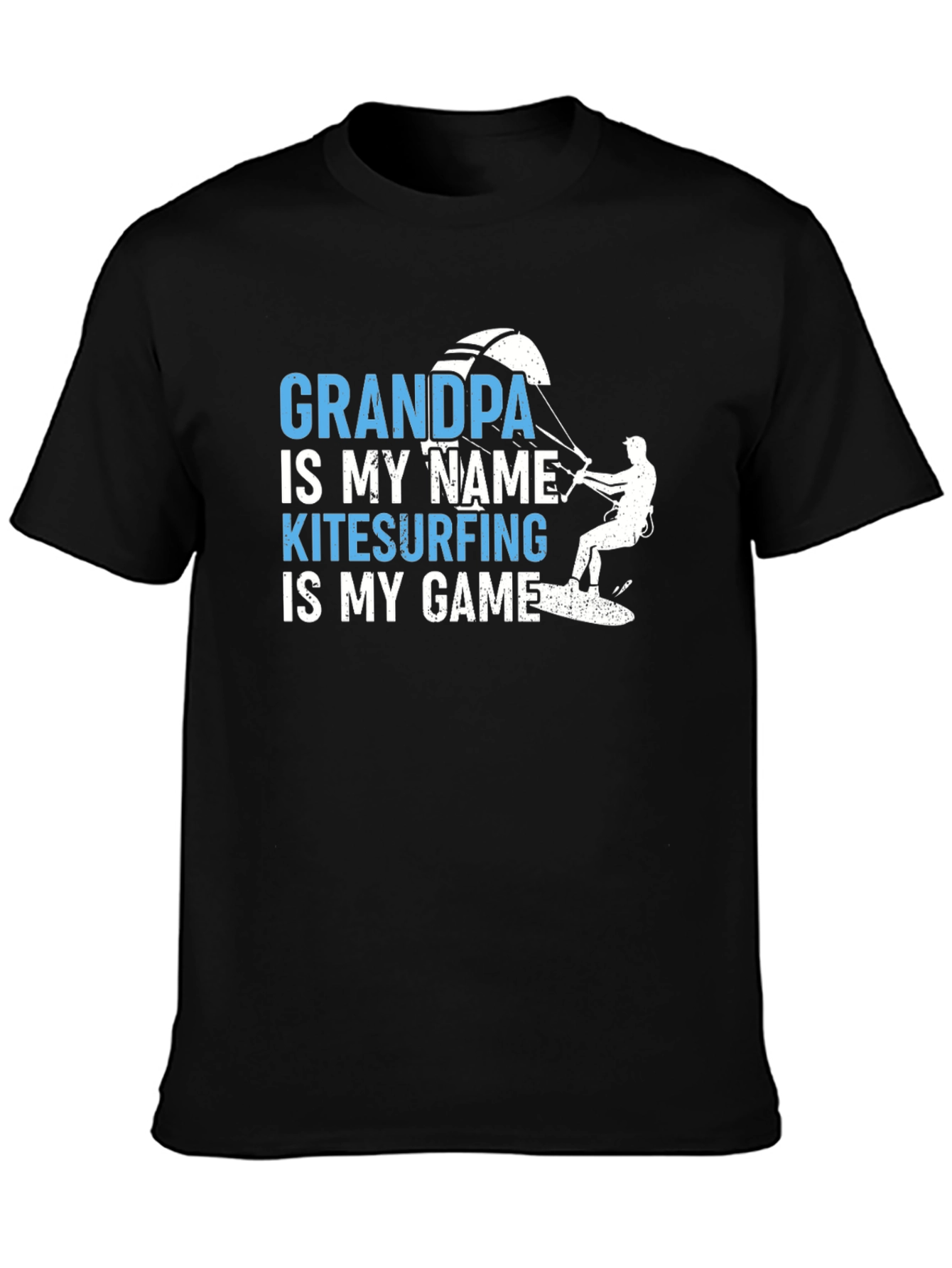 Grandpa Kitesurfing T-Shirt - Cool Grandfather Gift