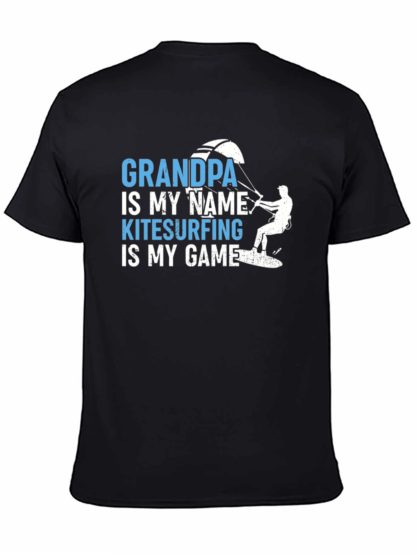 Grandpa Kitesurfing T-Shirt - Cool Grandfather Gift
