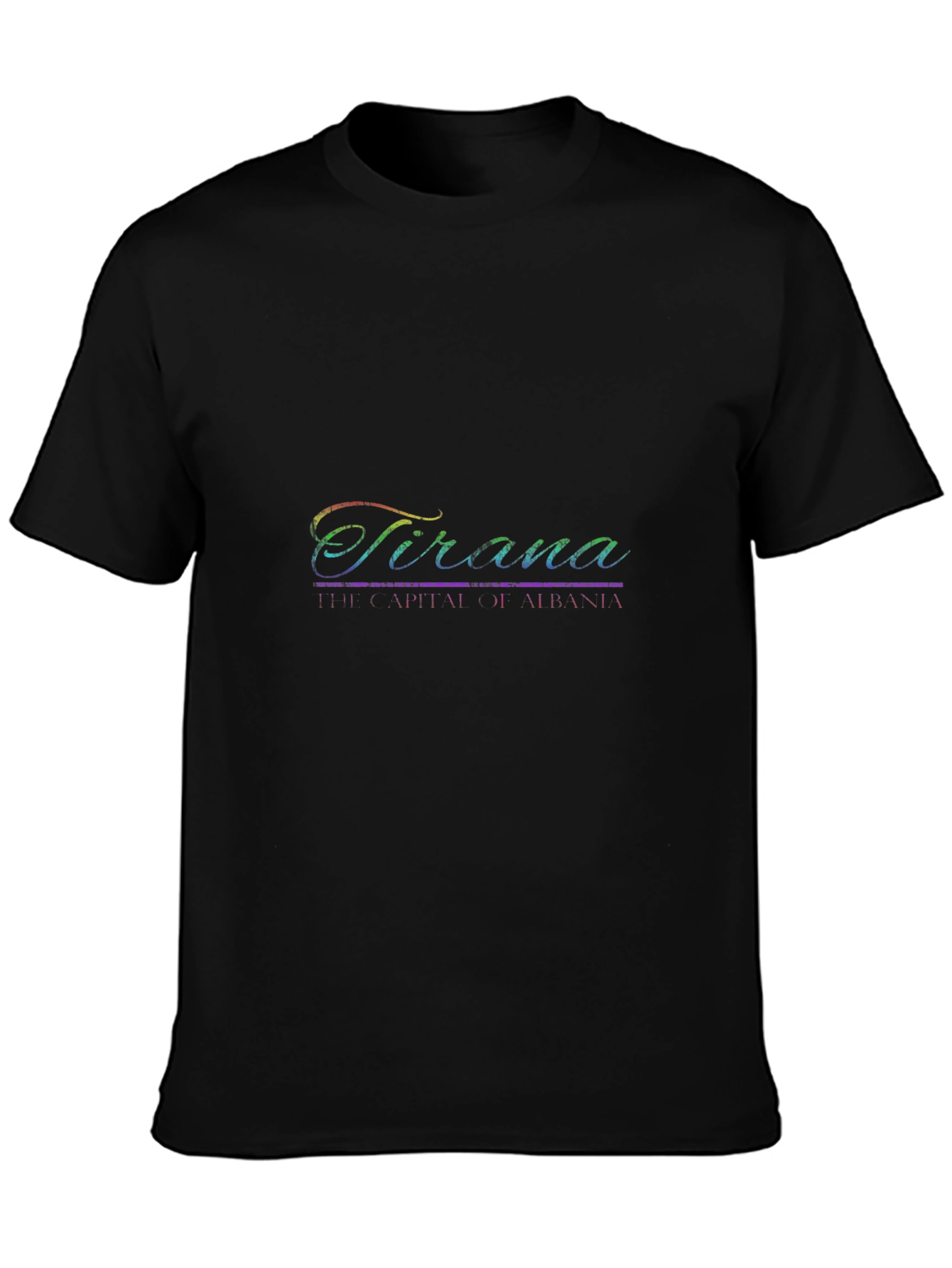 Tirana Albania Graphic Tee - Black