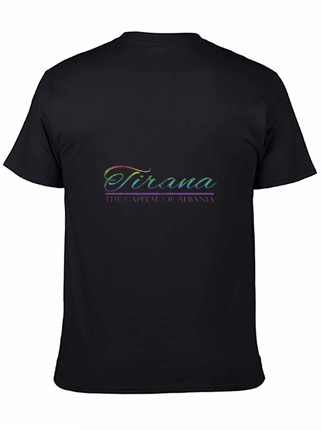 Tirana Albania Graphic Tee - Black
