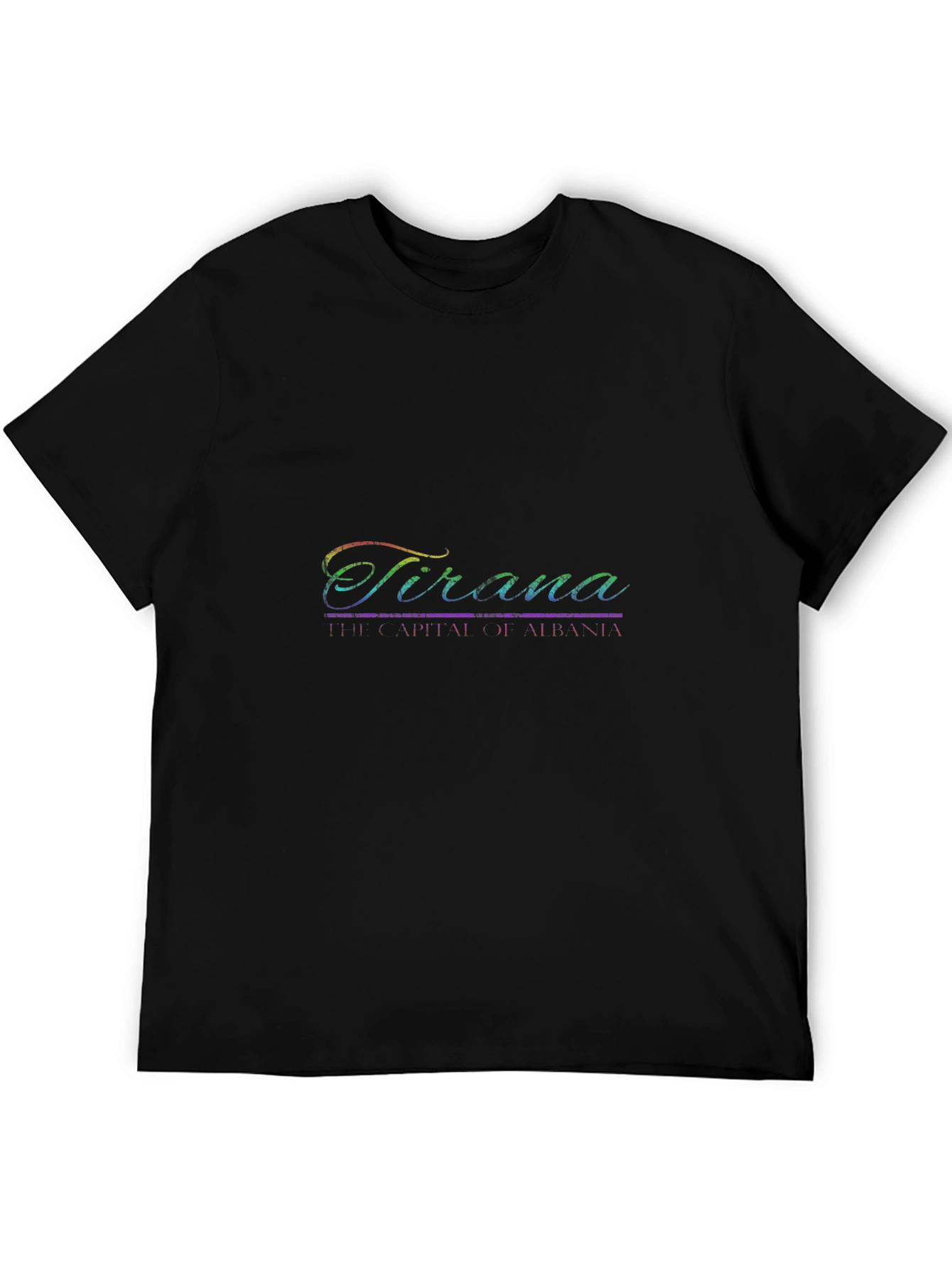 Tirana Albania Graphic Tee - Black