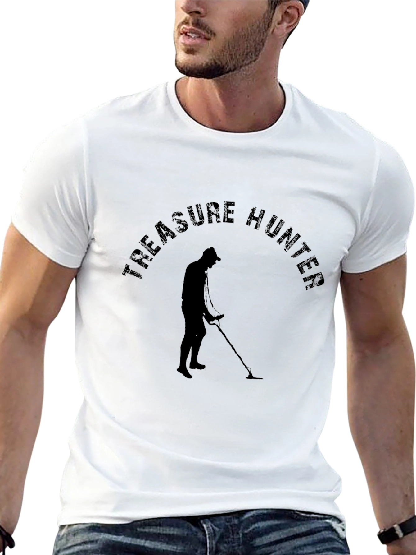 Treasure Hunter Graphic T-Shirt - Black