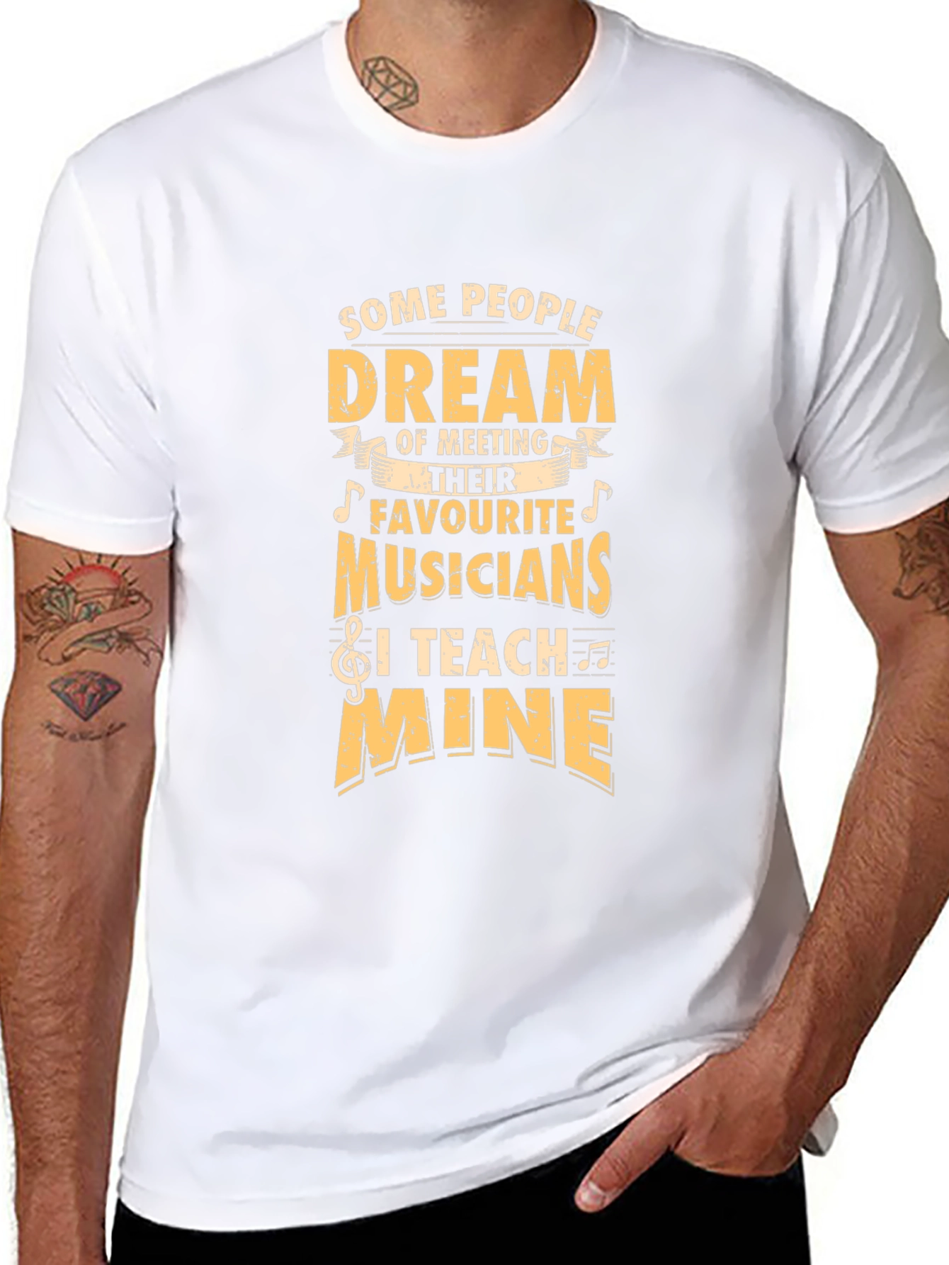 Musician Teacher T-Shirt - Some People Dream I Teach!