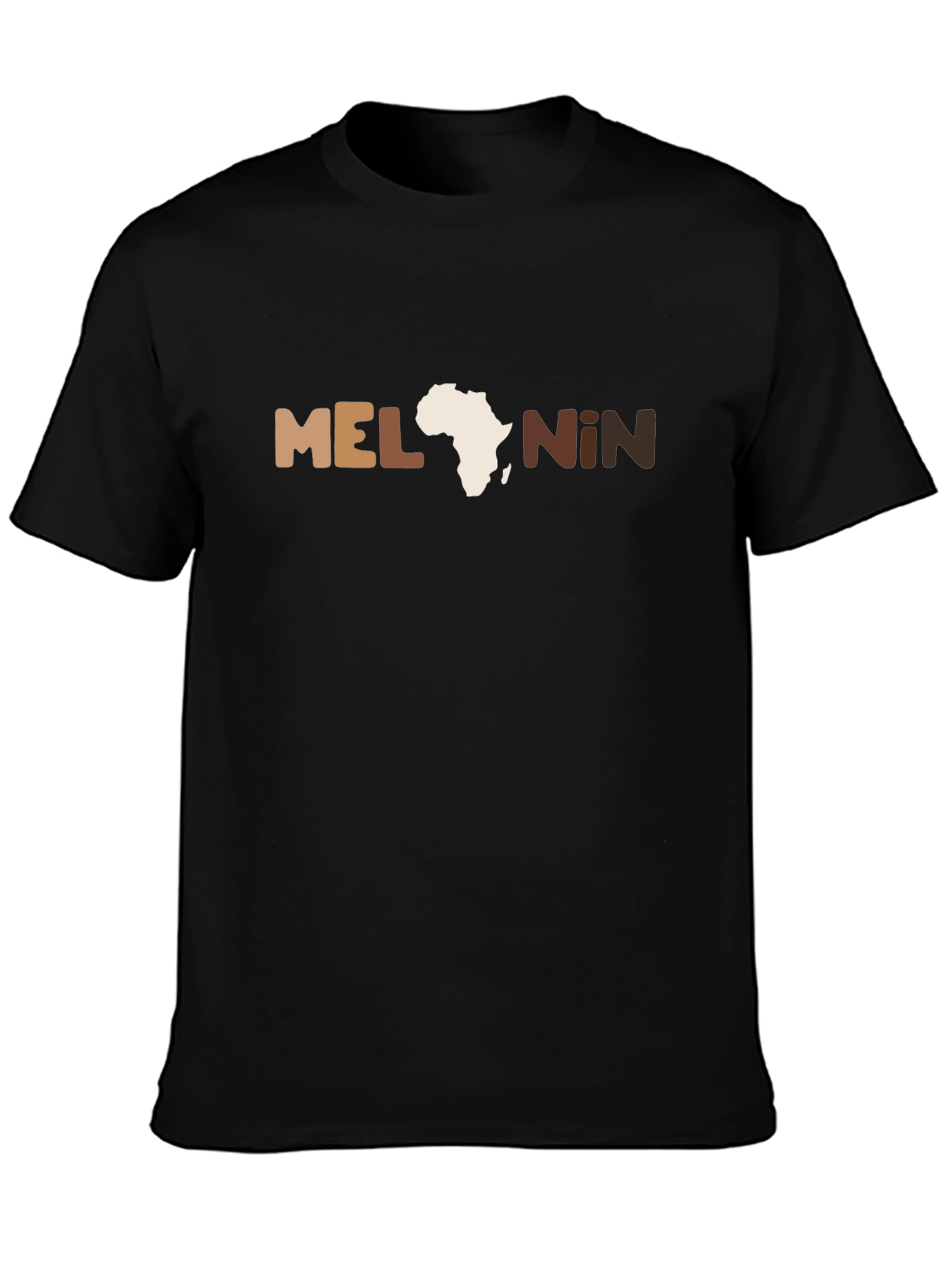 Melanin Africa Graphic Black T-Shirt
