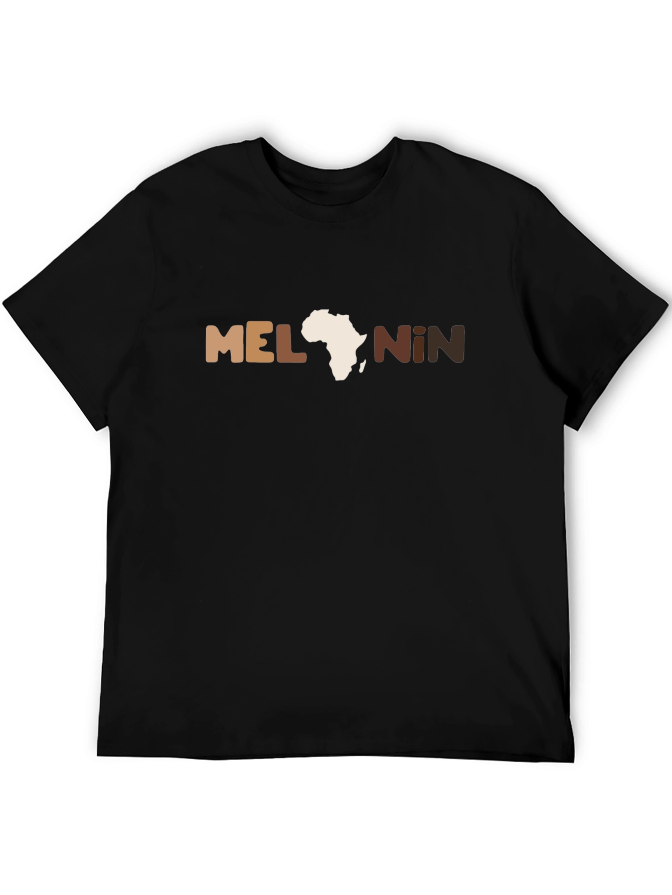 Melanin Africa Graphic Black T-Shirt