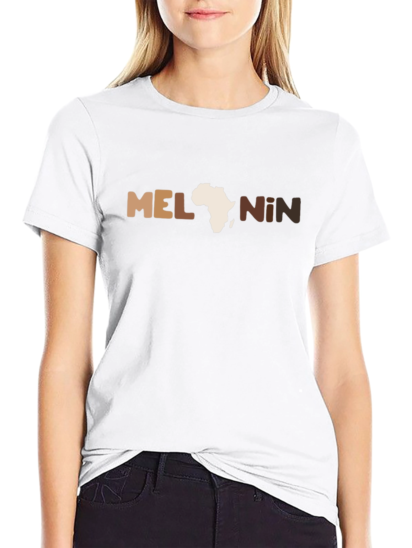 Melanin Africa Graphic Black T-Shirt