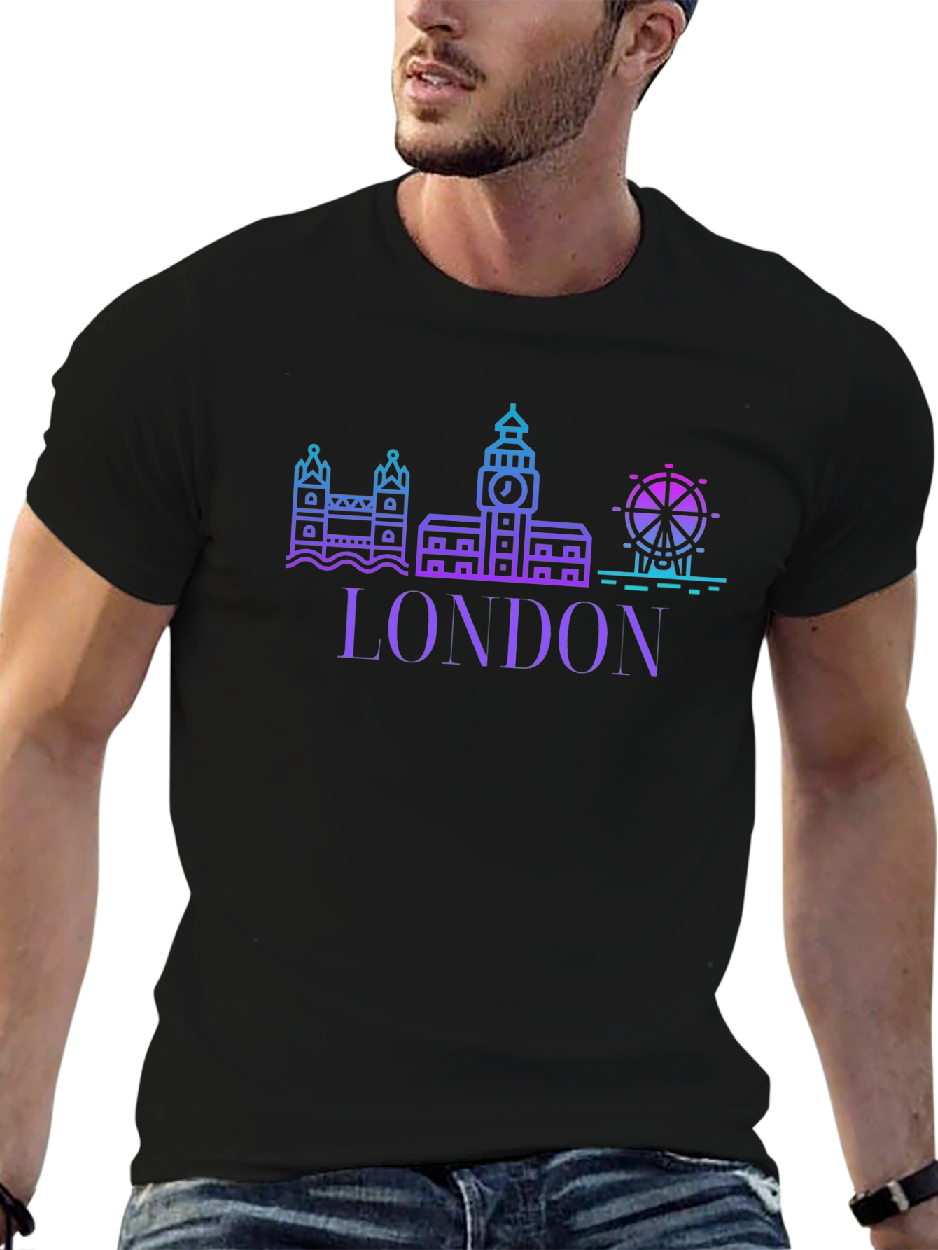 London Skyline Graphic Tee - Modern Cityscape T-Shirt