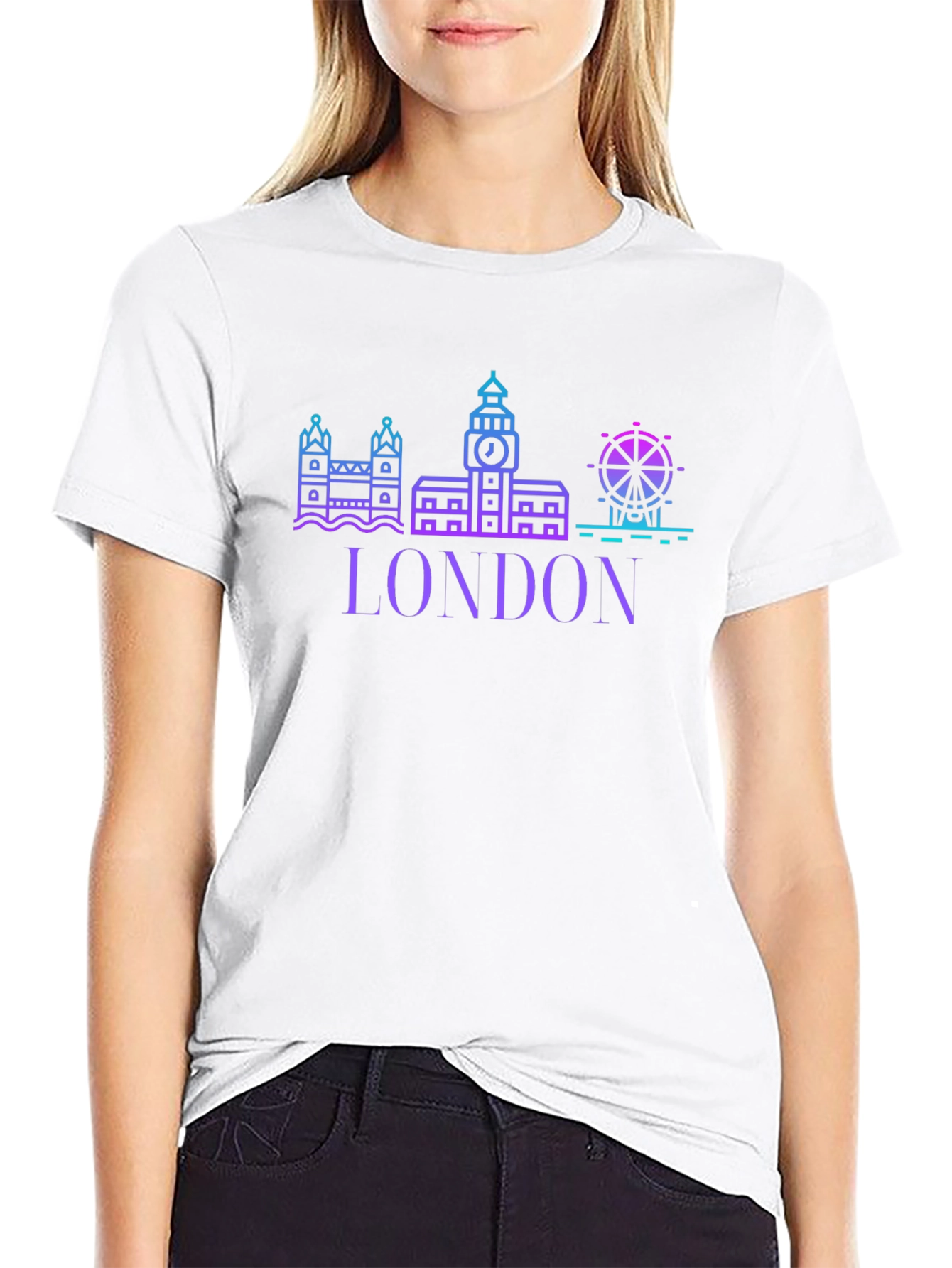 London Skyline Graphic Tee - Modern Cityscape T-Shirt