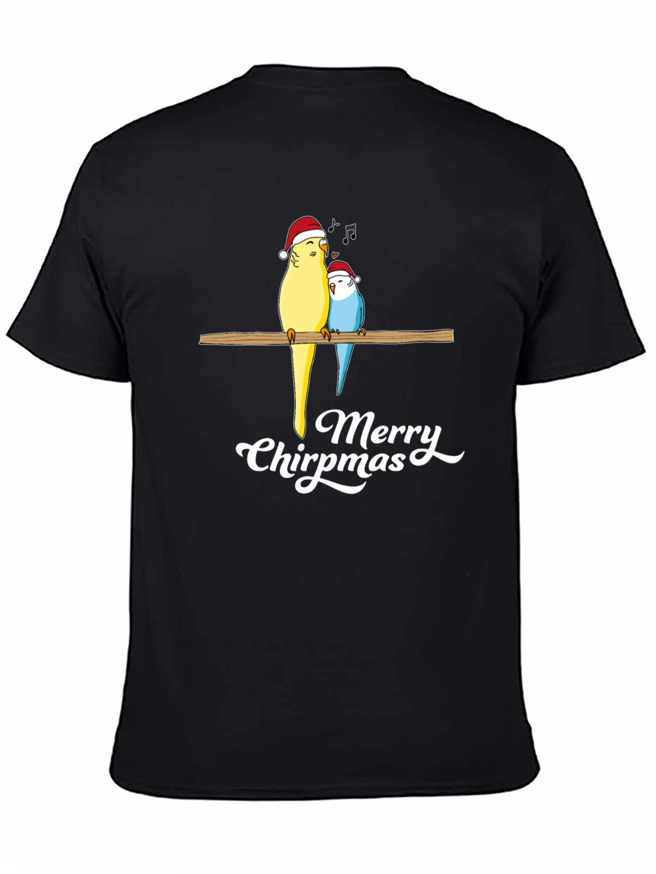 Merry Chirpmas Parrot Graphic Tee