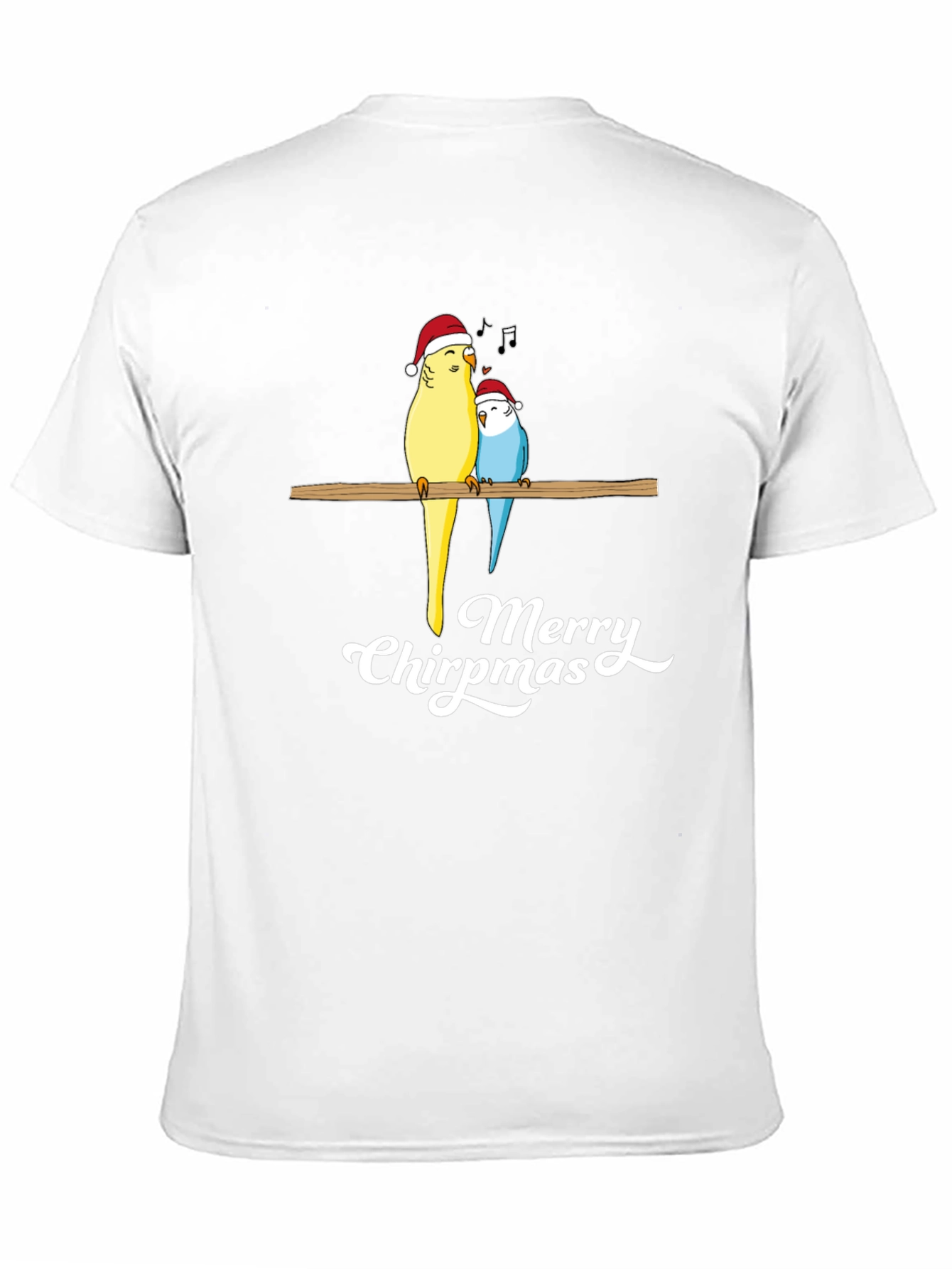 Merry Chirpmas Parrot Graphic Tee