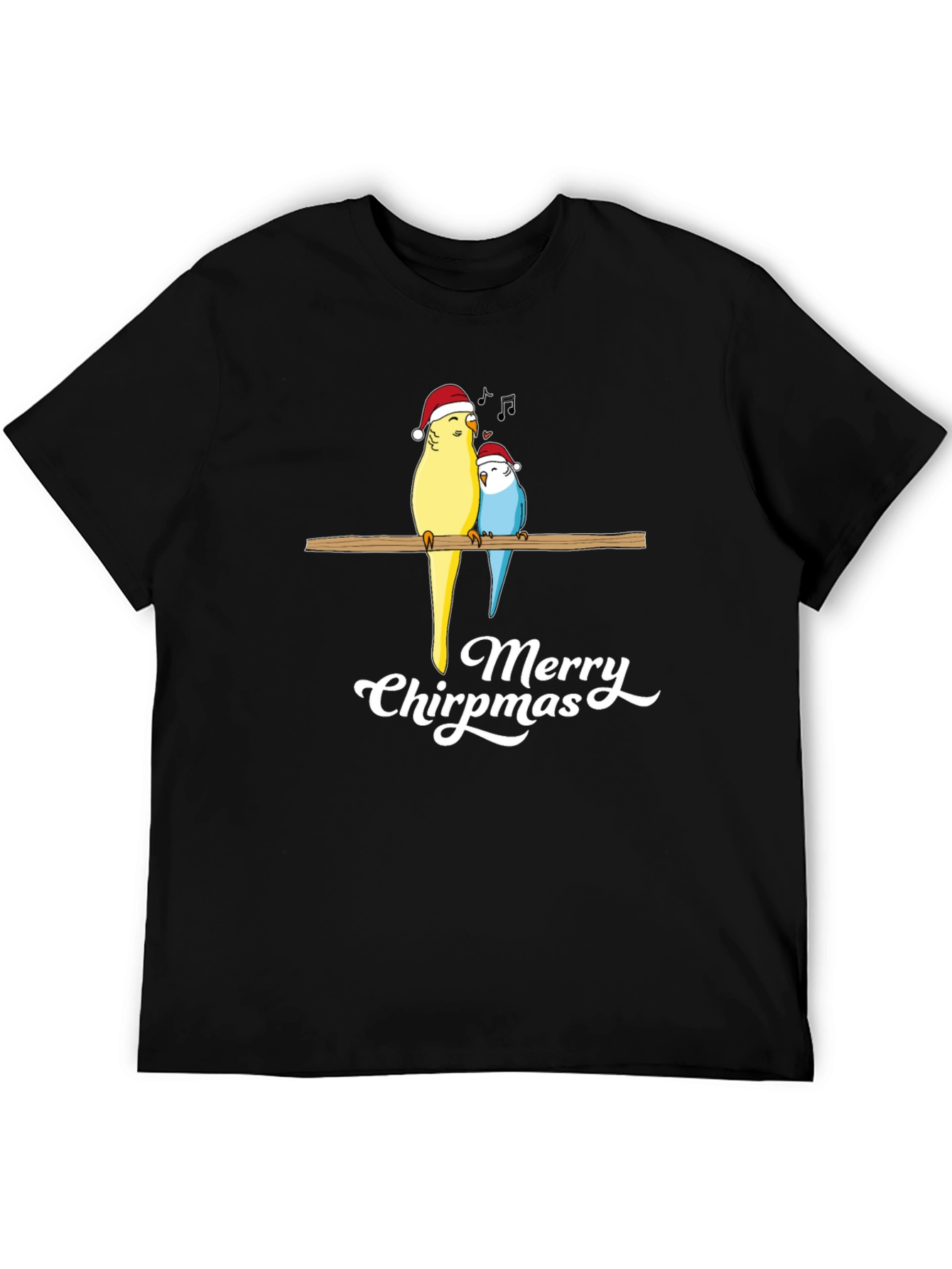 Merry Chirpmas Parrot Graphic Tee