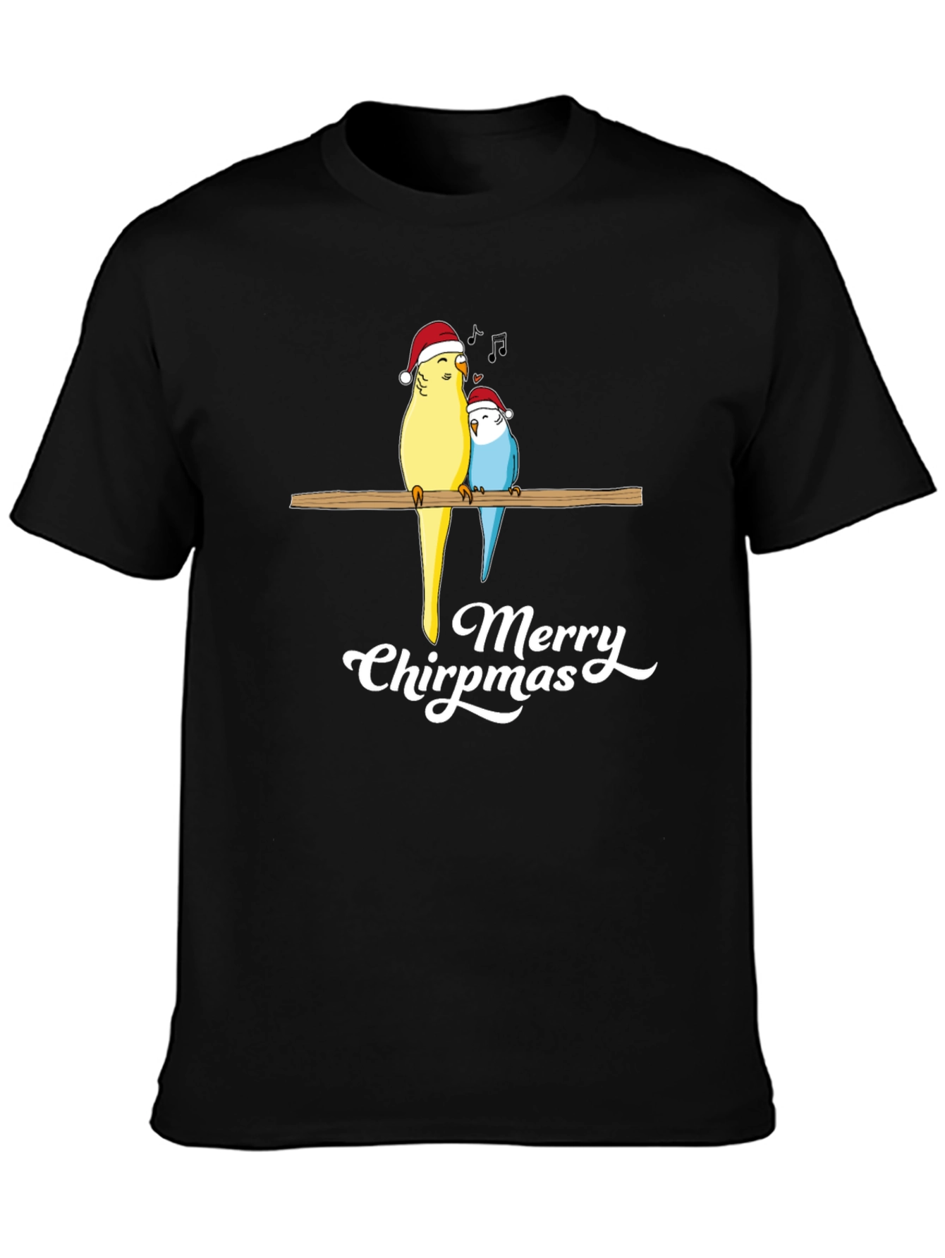 Merry Chirpmas Parrot Graphic Tee
