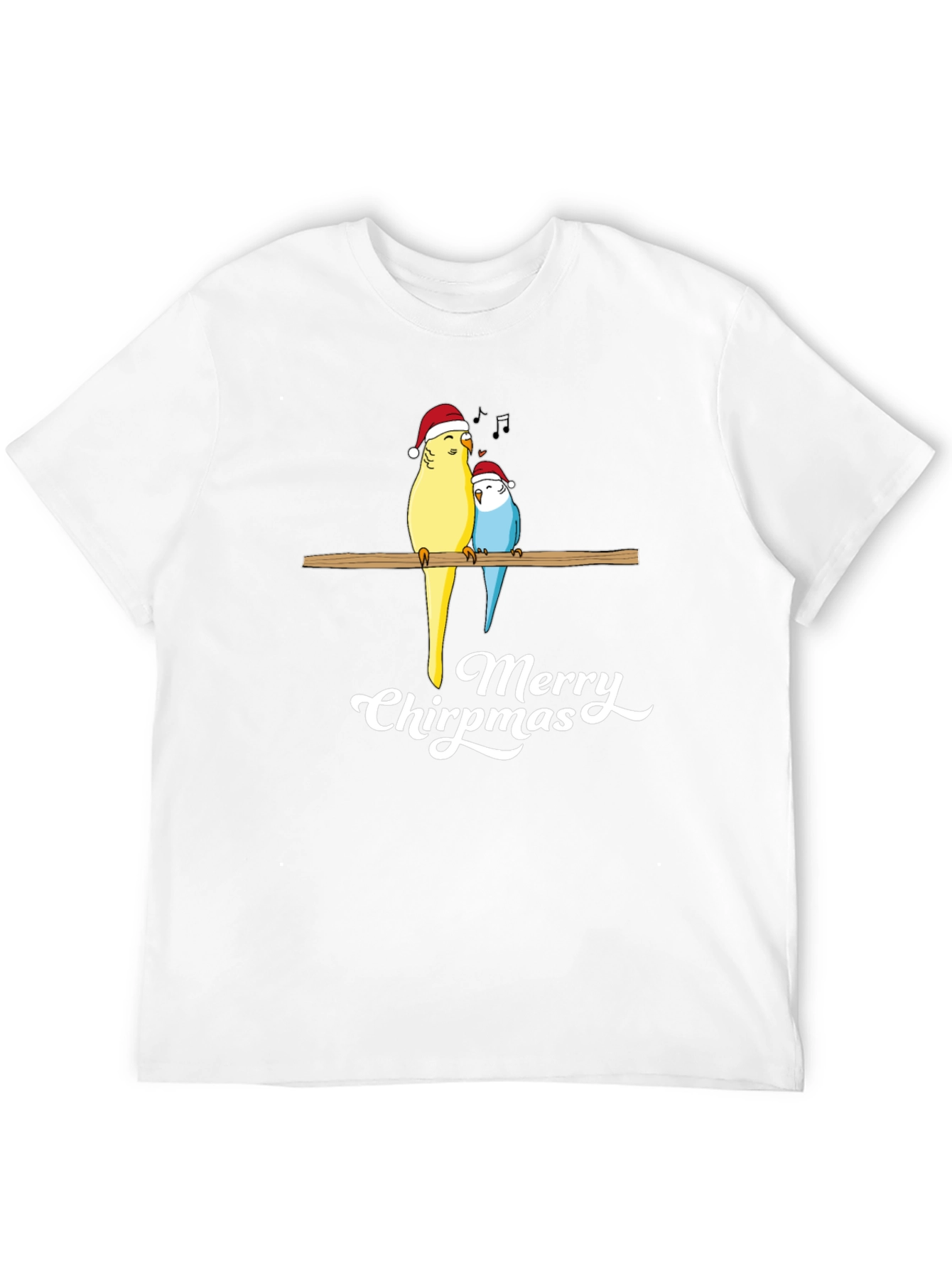 Merry Chirpmas Parrot Graphic Tee