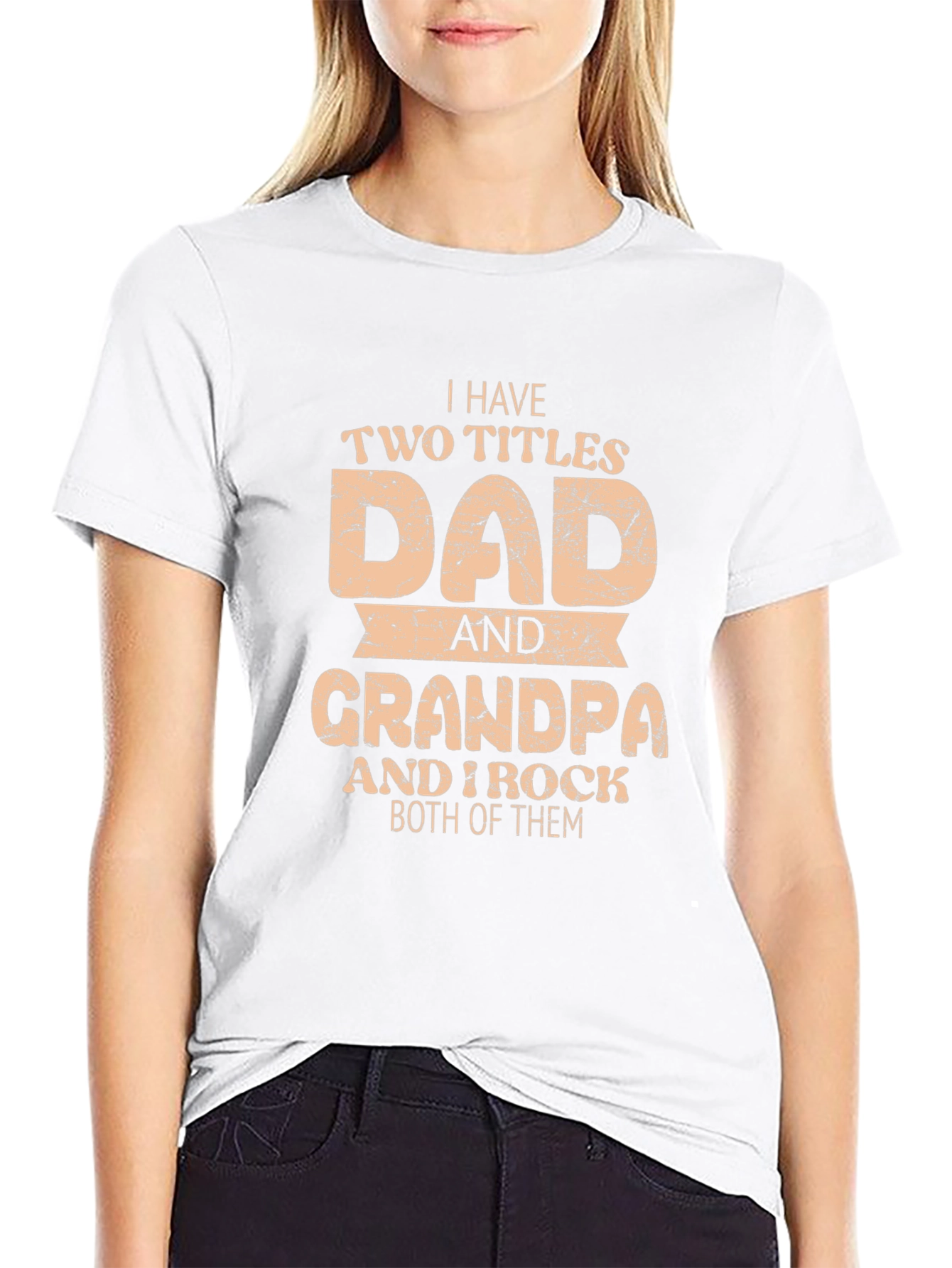 Dad & Grandpa T-Shirt: I Rock Both Titles