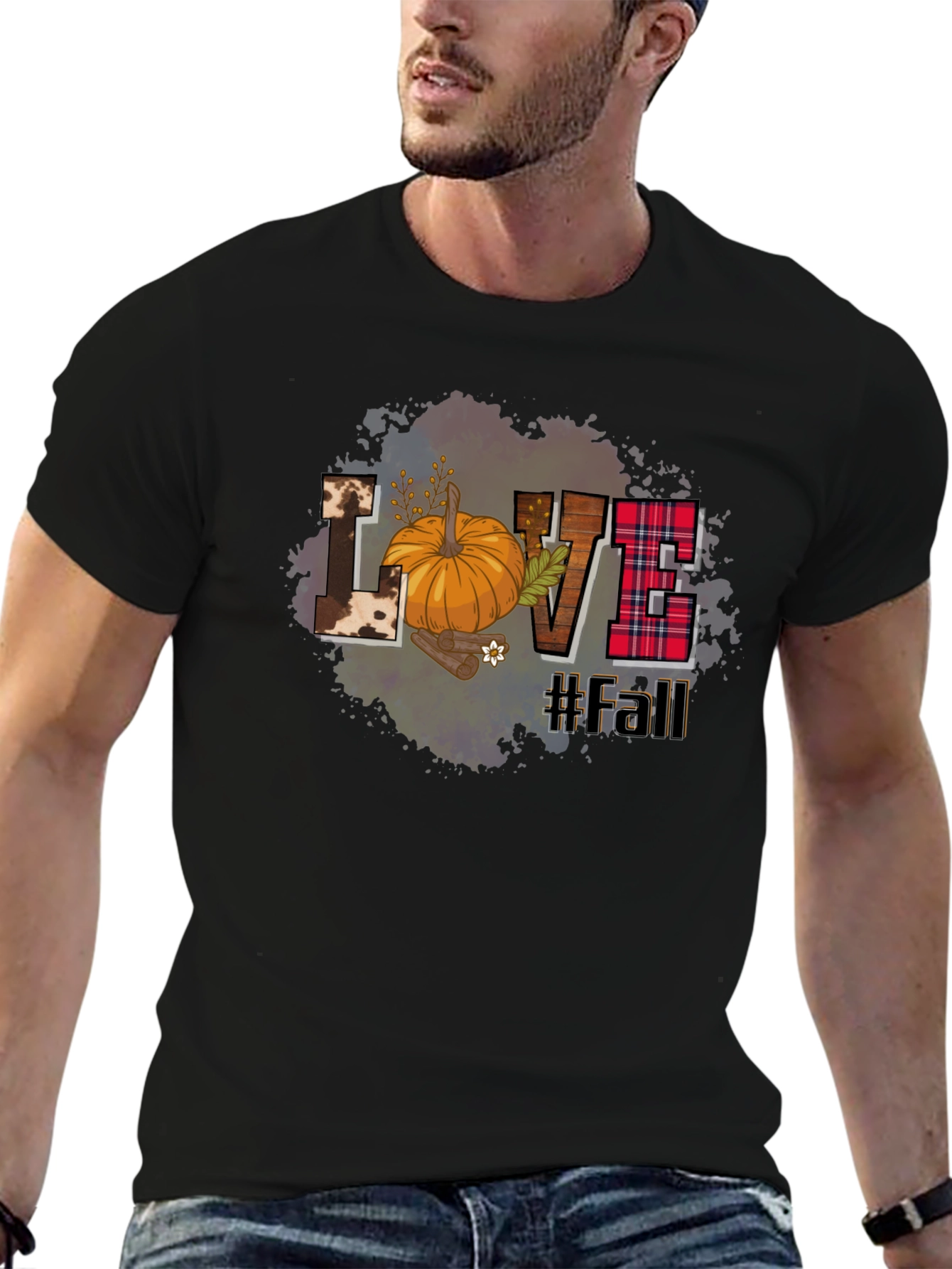 Fall Themed Graphic Tee - Autumn Love Shirt