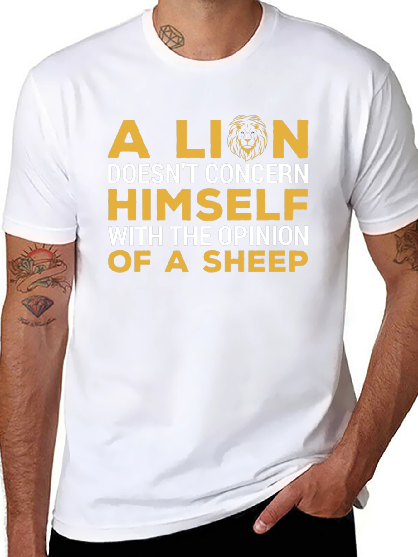 A Lion Doesnt Concern Himself Graphic T-Shirt