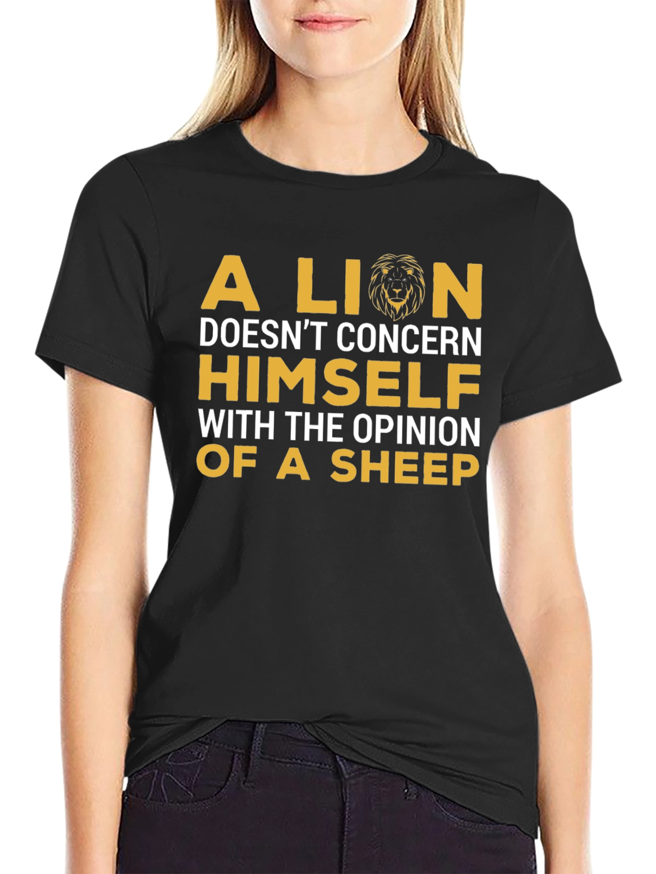 A Lion Doesnt Concern Himself Graphic T-Shirt