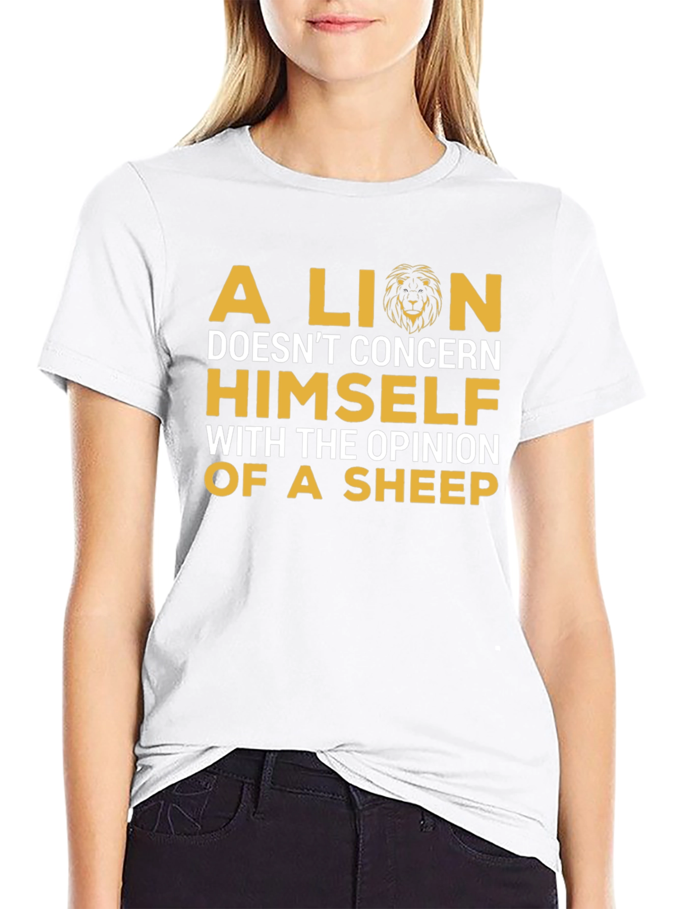 A Lion Doesnt Concern Himself Graphic T-Shirt
