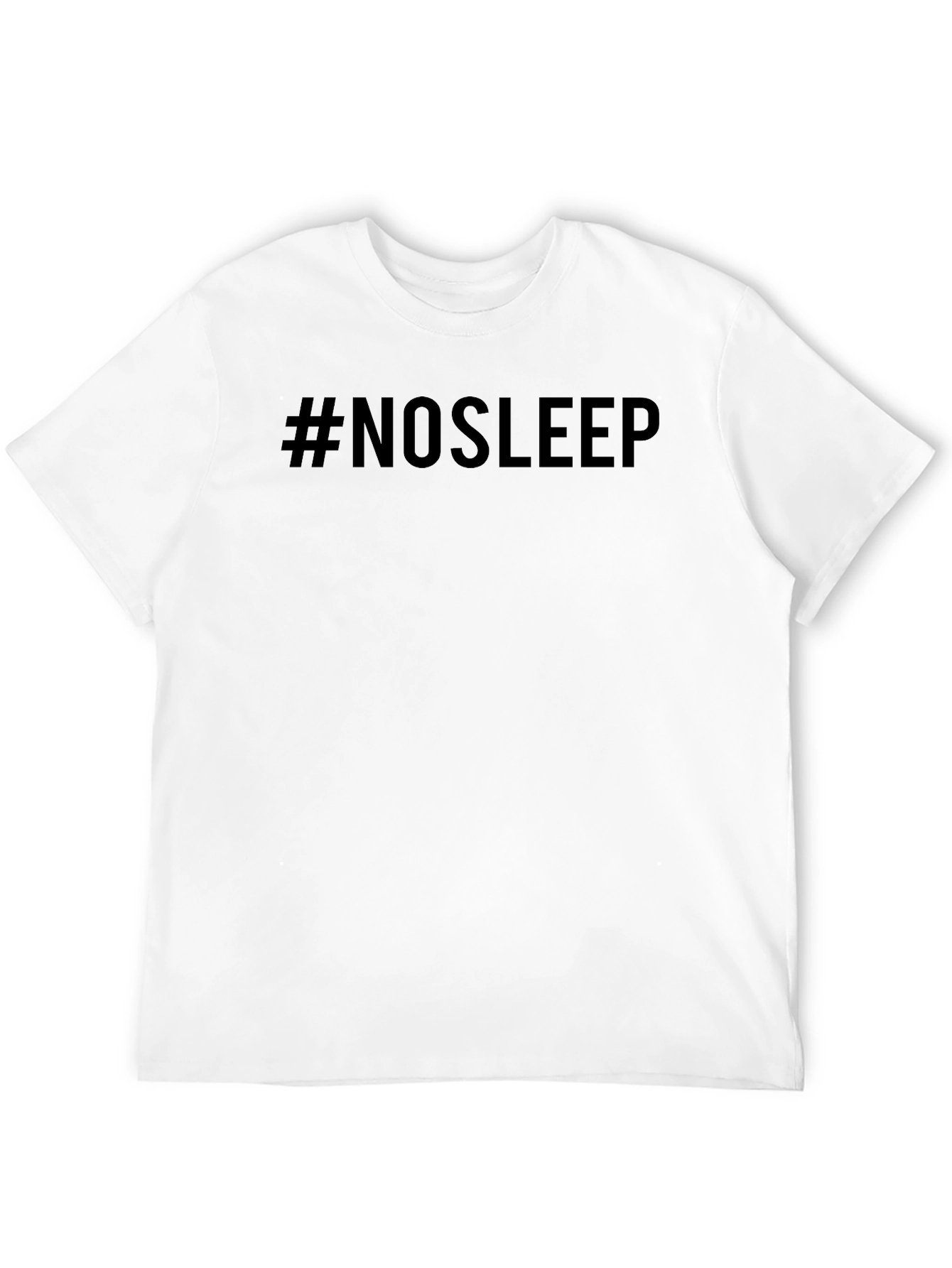 #NOSLEEP Black Graphic Tee - Trendy Slogan T-Shirt