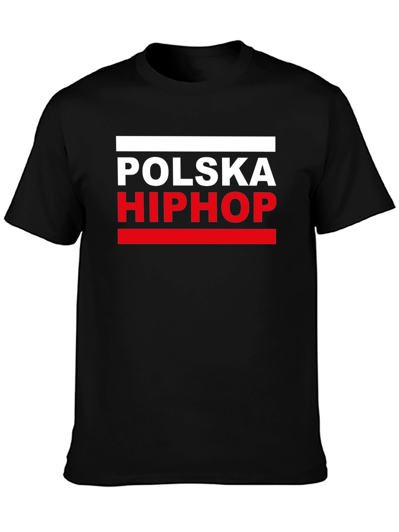Polska Hip Hop Graphic Tee - Black