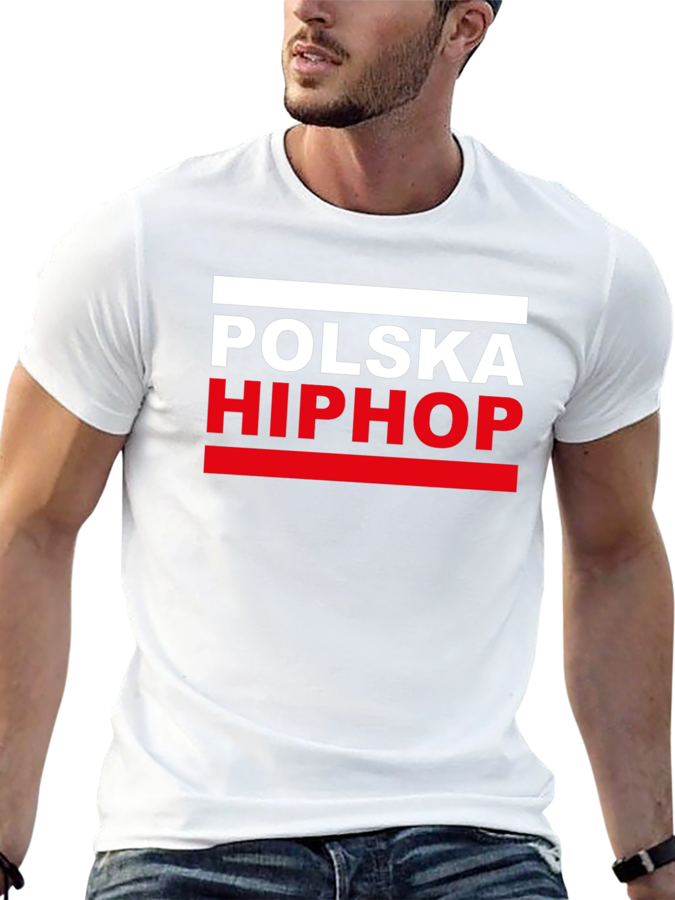 Polska Hip Hop Graphic Tee - Black