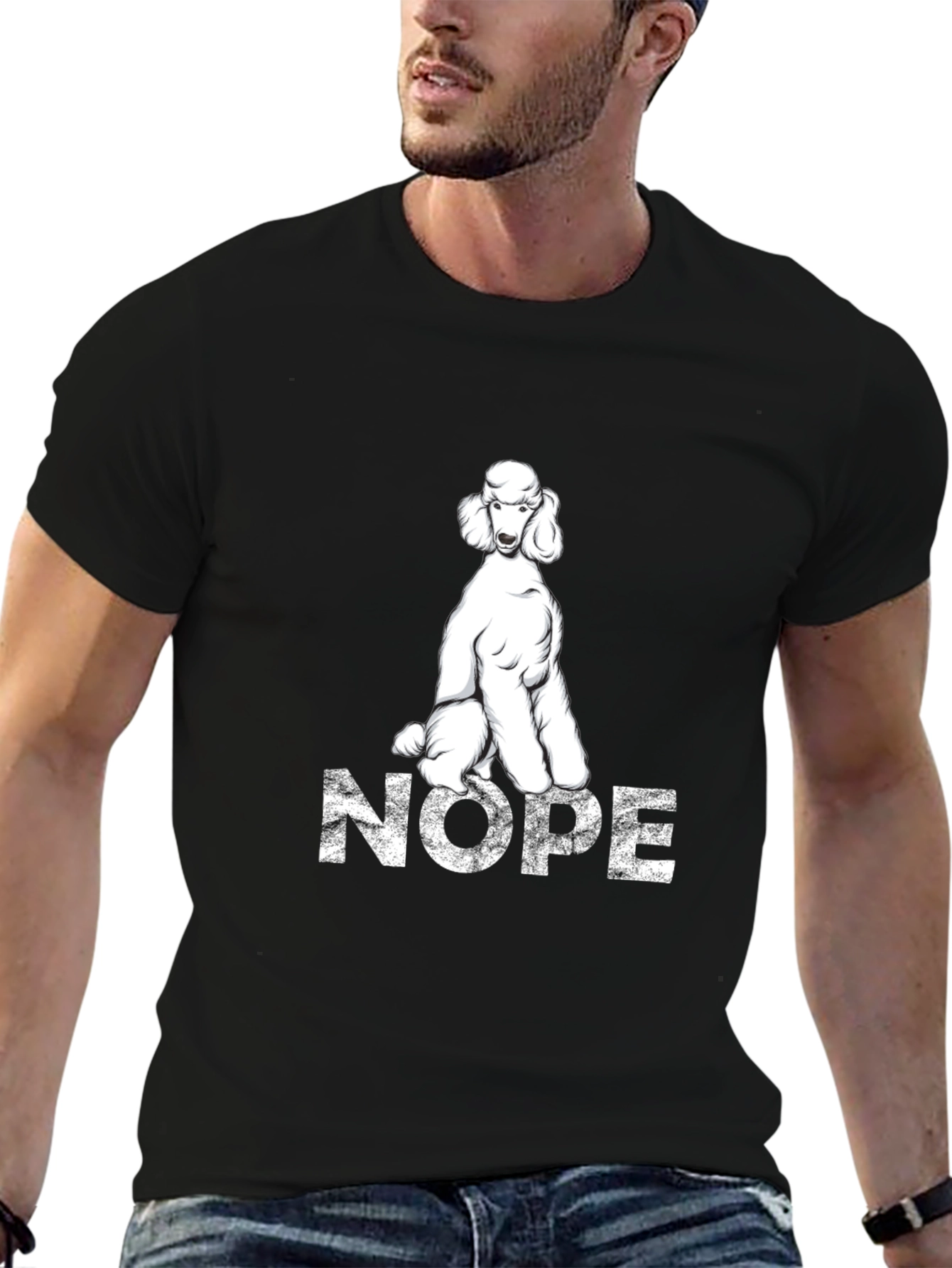 Poodle Nope T-Shirt - Funny Dog Lover Tee