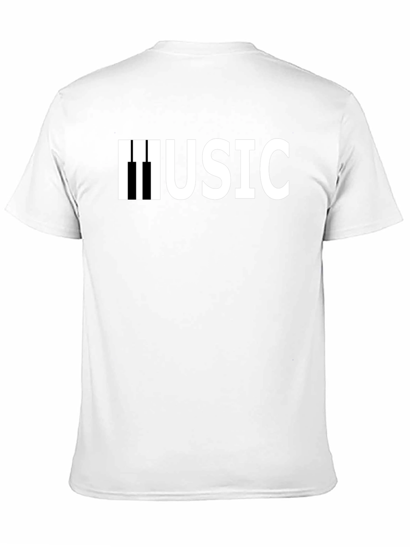 Music Keyboard T-Shirt - Black Graphic Tee