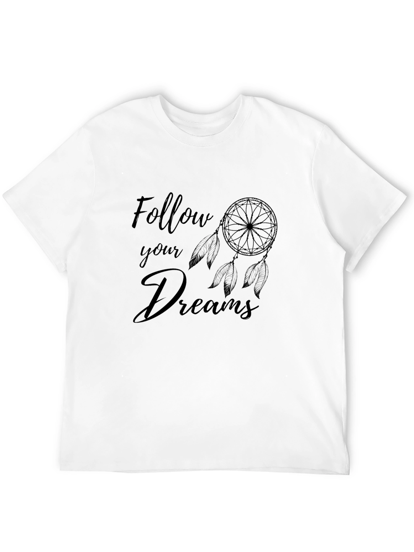 Follow Your Dreams Black Graphic Tee