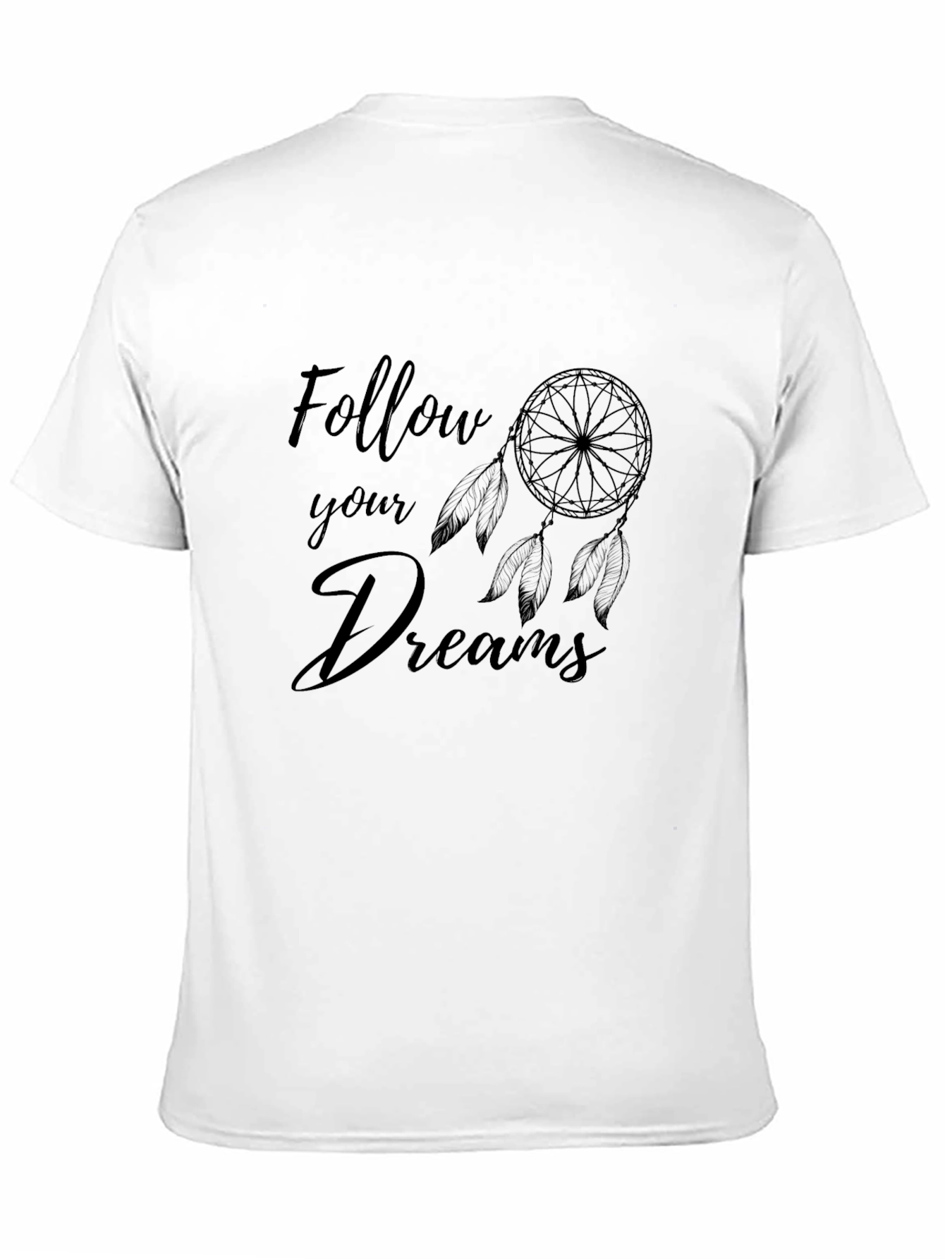 Follow Your Dreams Black Graphic Tee