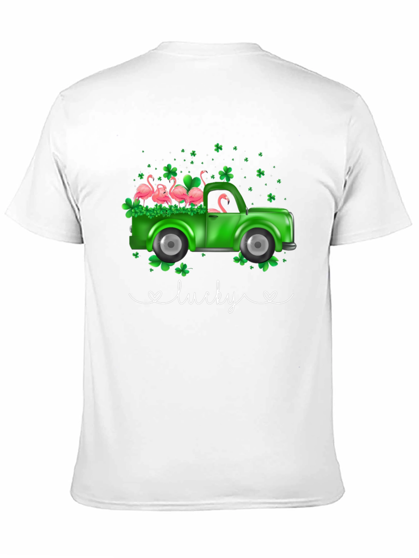 Lucky Flamingo Truck Graphic Tee