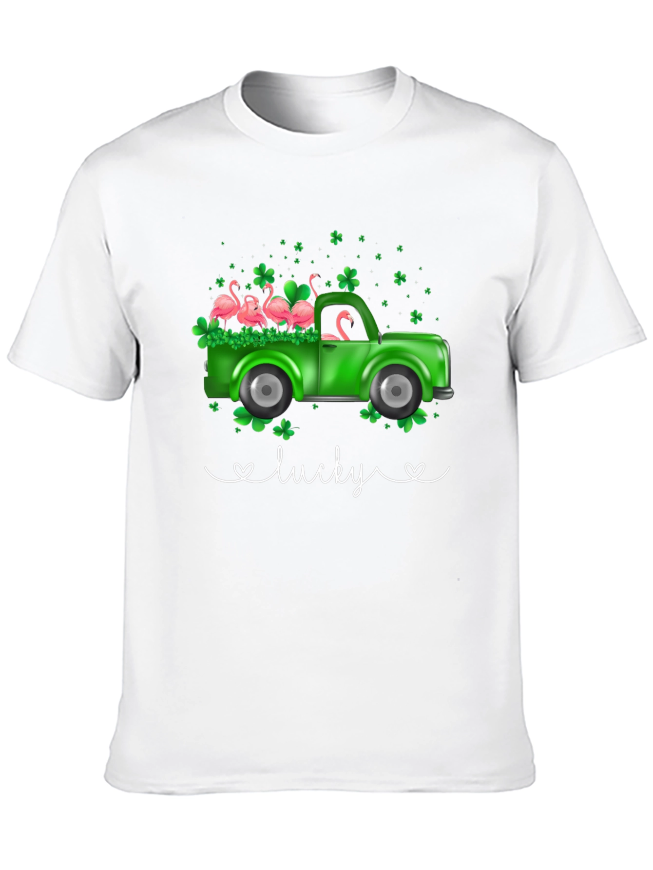 Lucky Flamingo Truck Graphic Tee