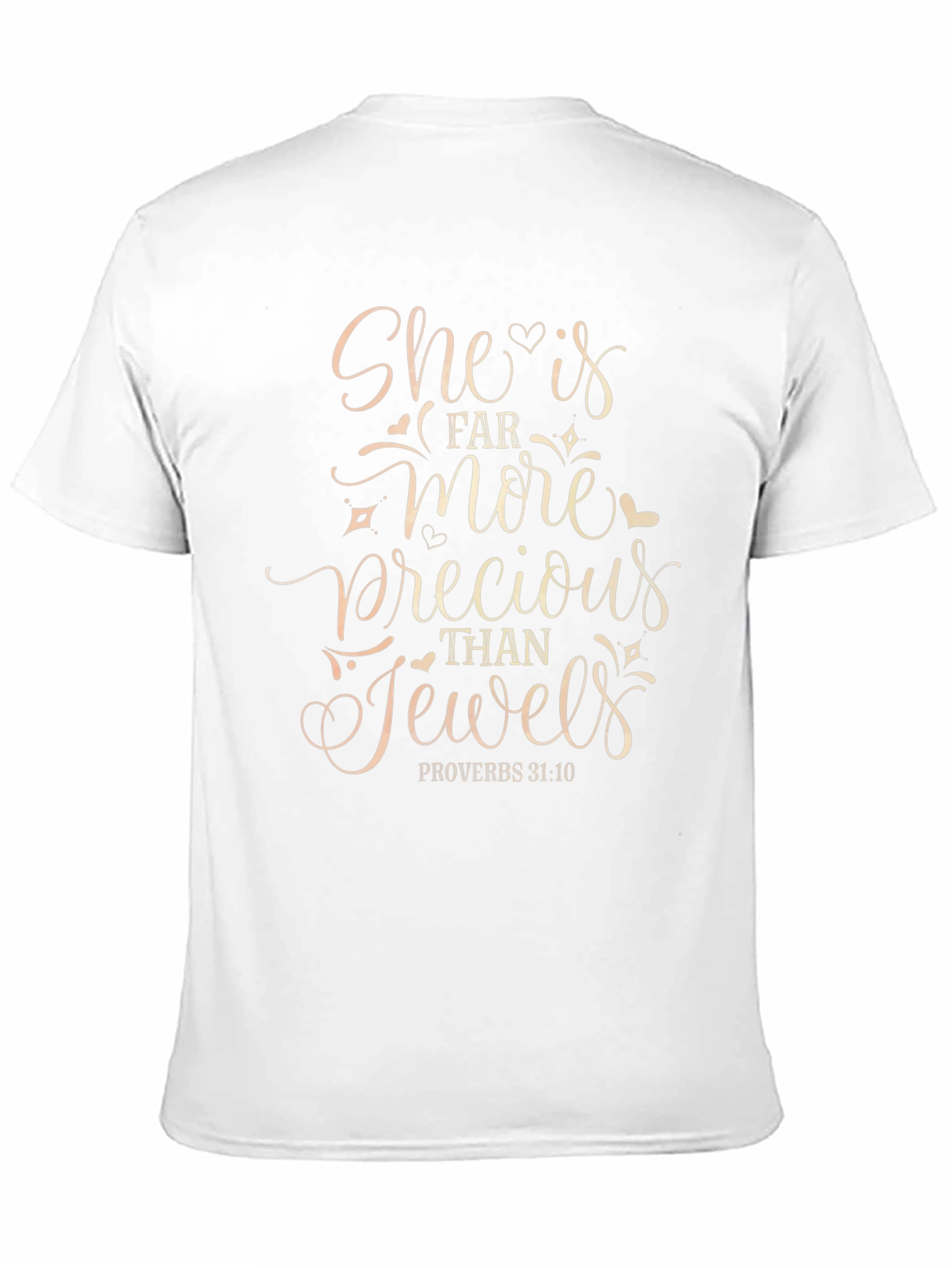 She is Precious T-Shirt Proverbs 31:10 Black