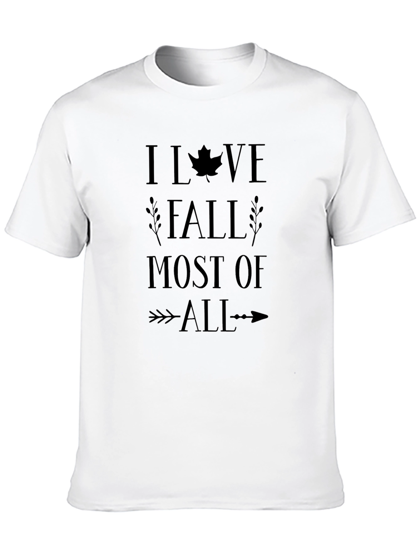 I Love Fall Most of All T-Shirt