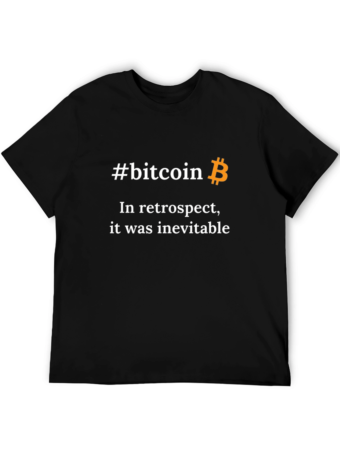 Bitcoin Inevitable Black T-Shirt