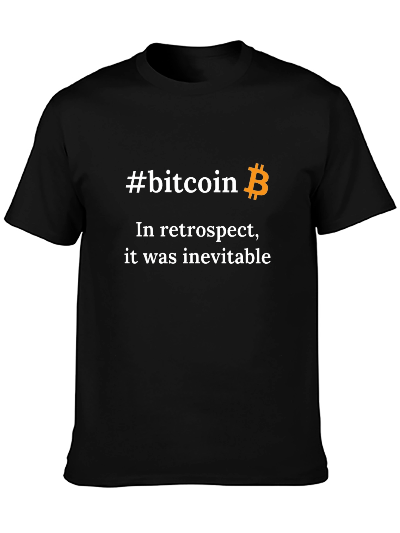 Bitcoin Inevitable Black T-Shirt