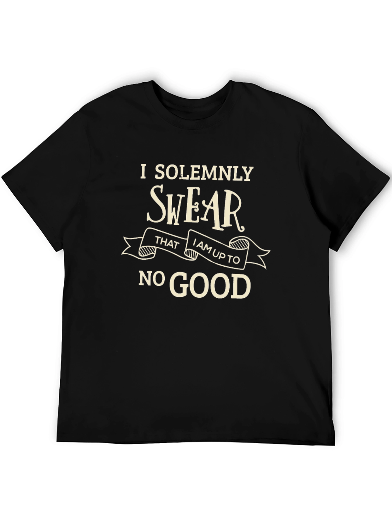 I Solemnly Swear Black Graphic Tee
