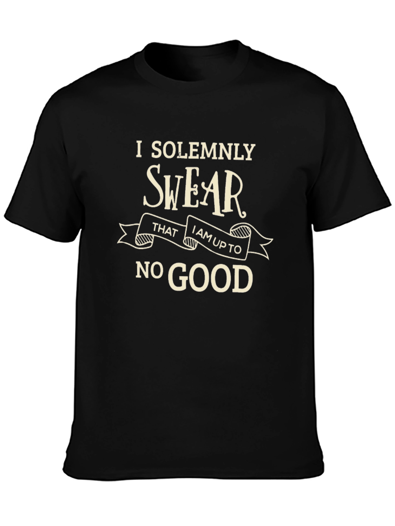 I Solemnly Swear Black Graphic Tee