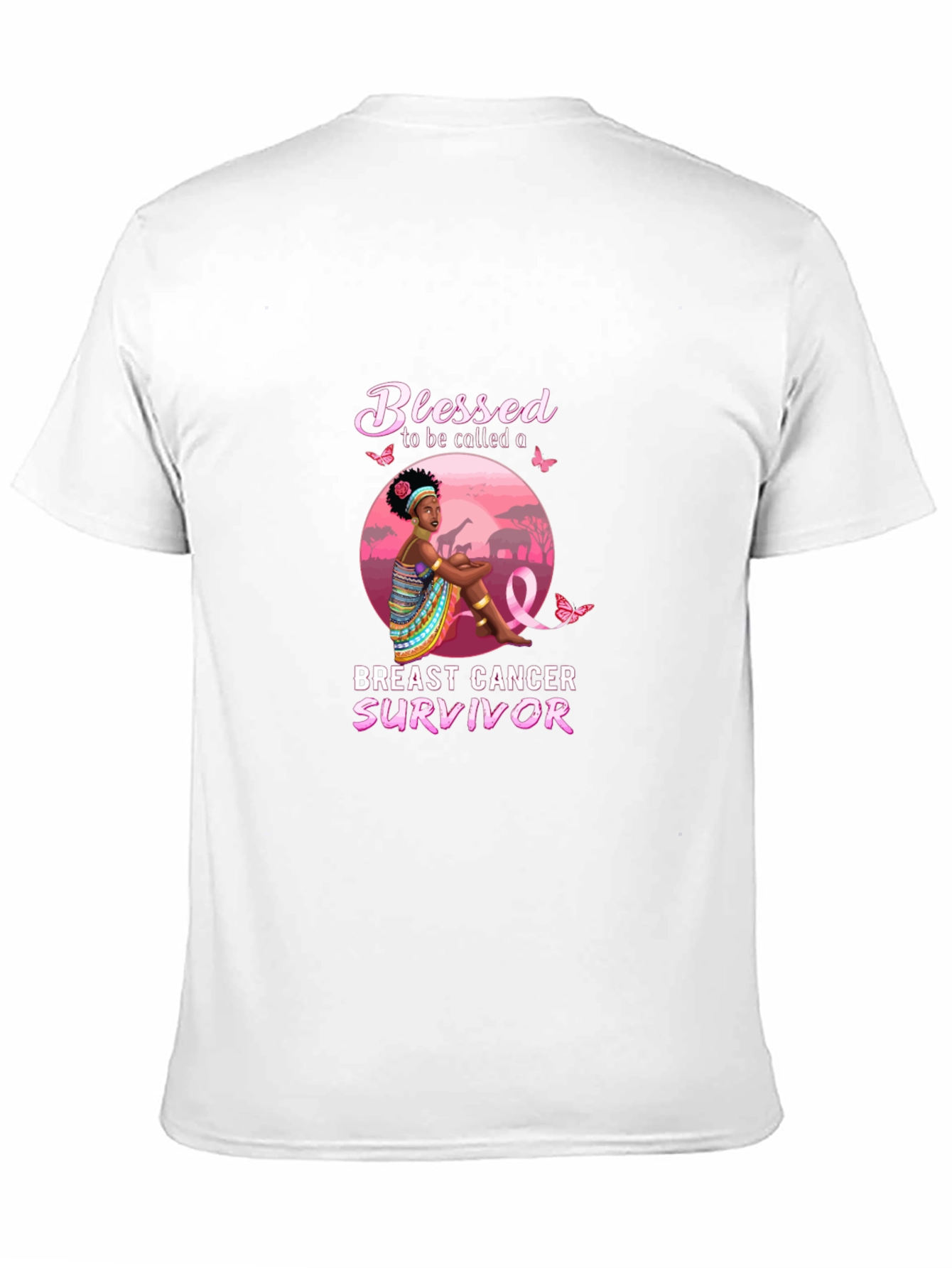 Breast Cancer Survivor T-Shirt - Blessed Design