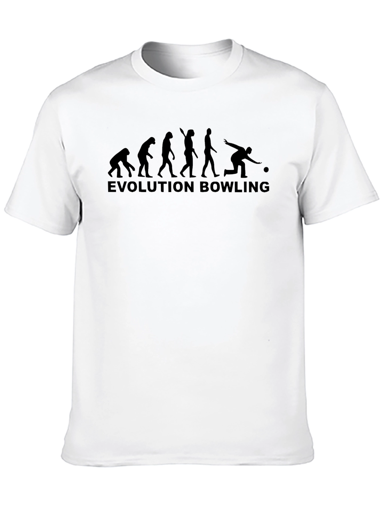 Evolution Bowling Graphic T-Shirt - Black
