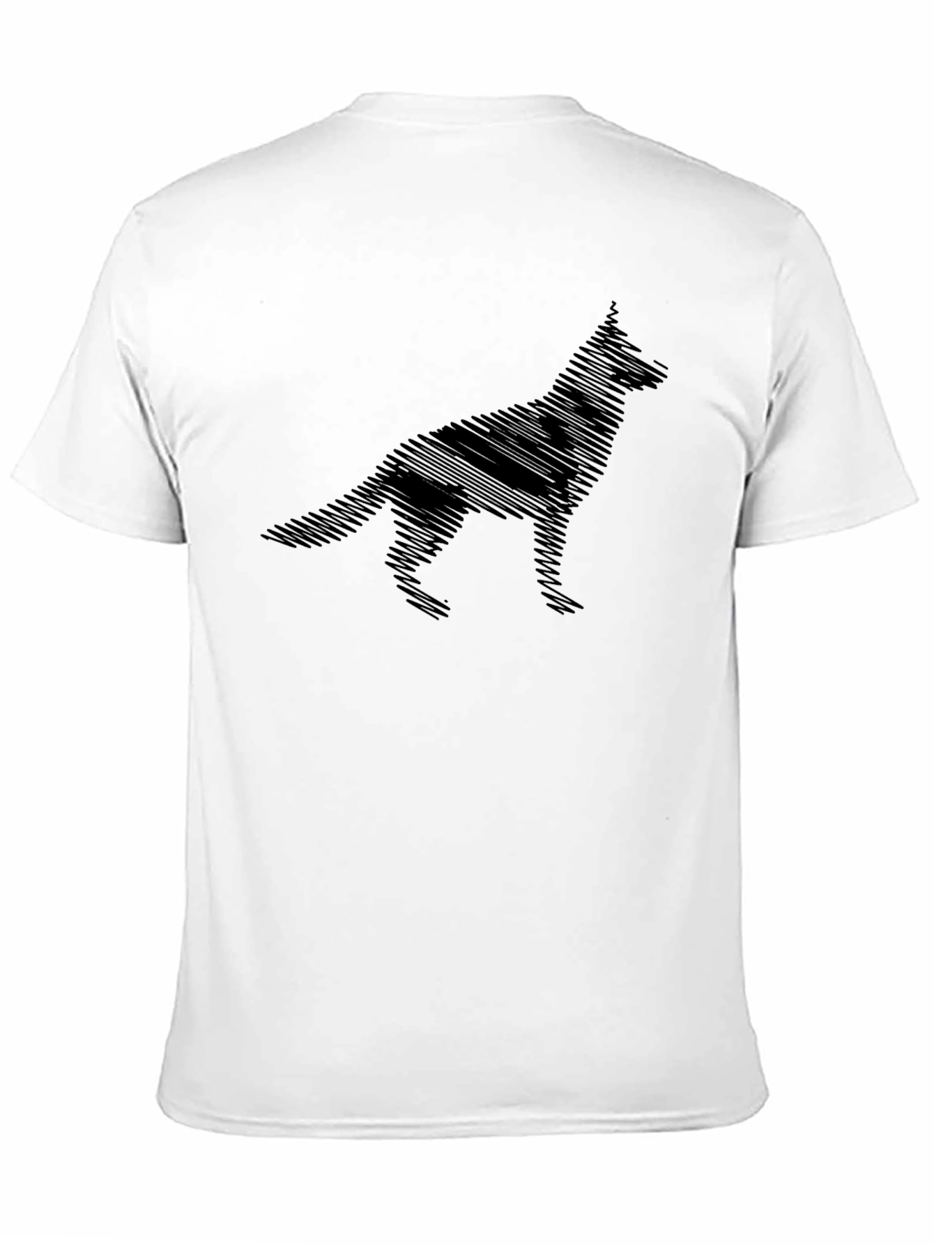 Dog Silhouette T-Shirt - Mens Graphic Tee